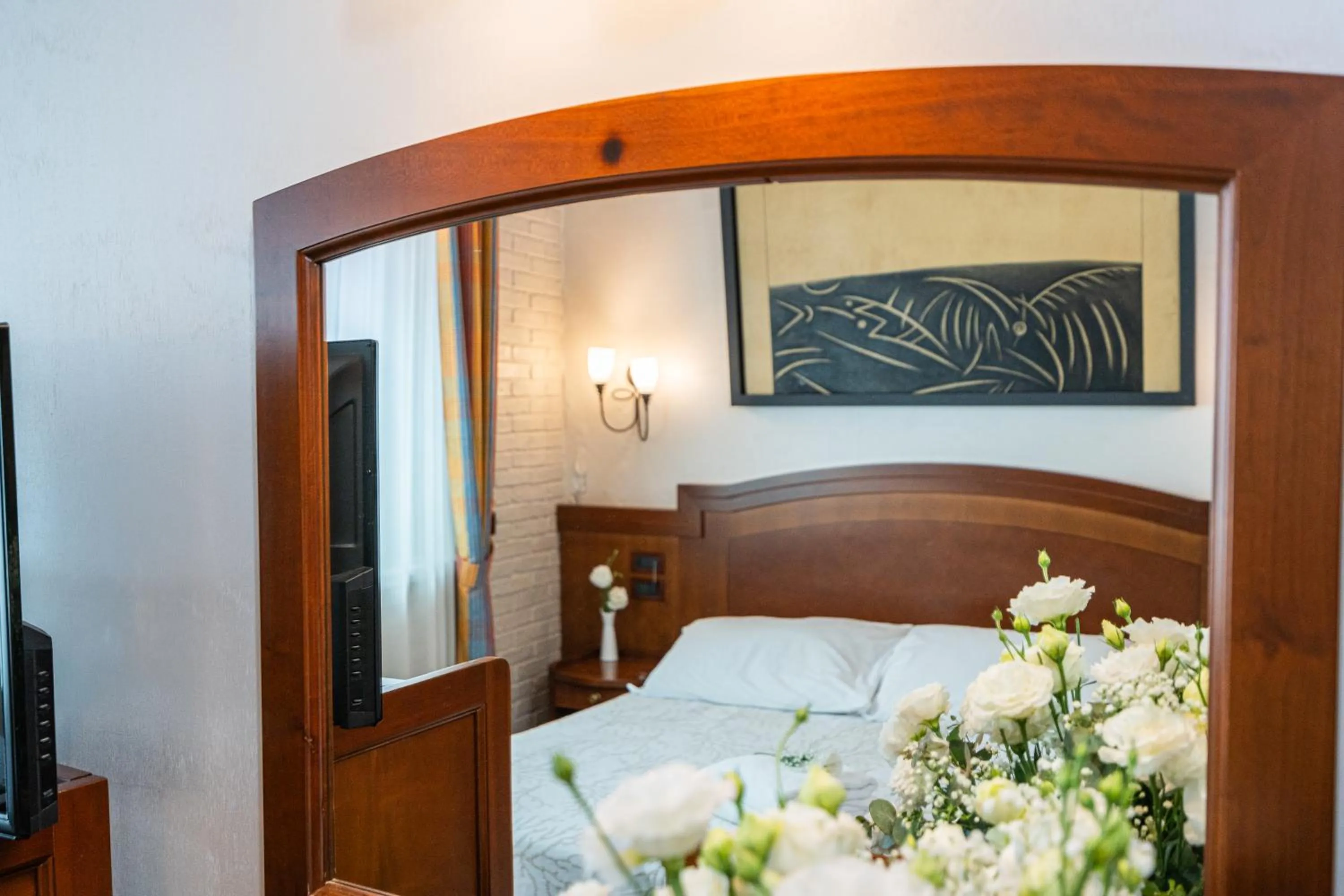 Bed in Art Hotel Santa Lucia