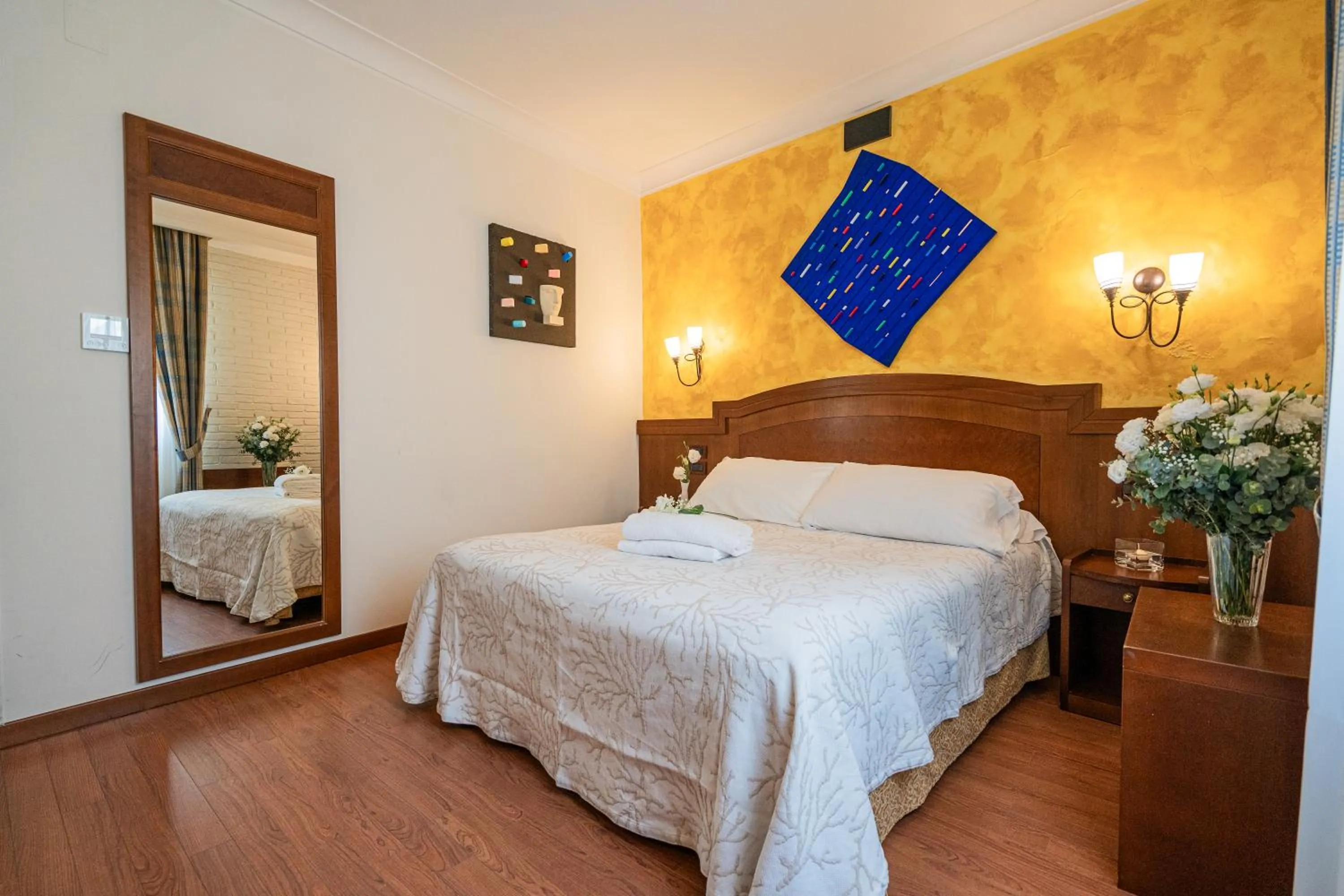 Bed in Art Hotel Santa Lucia