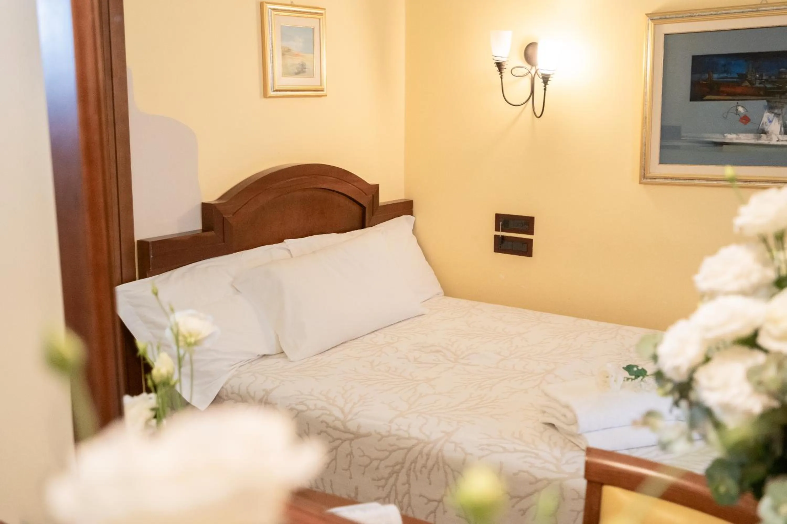 Bed in Art Hotel Santa Lucia