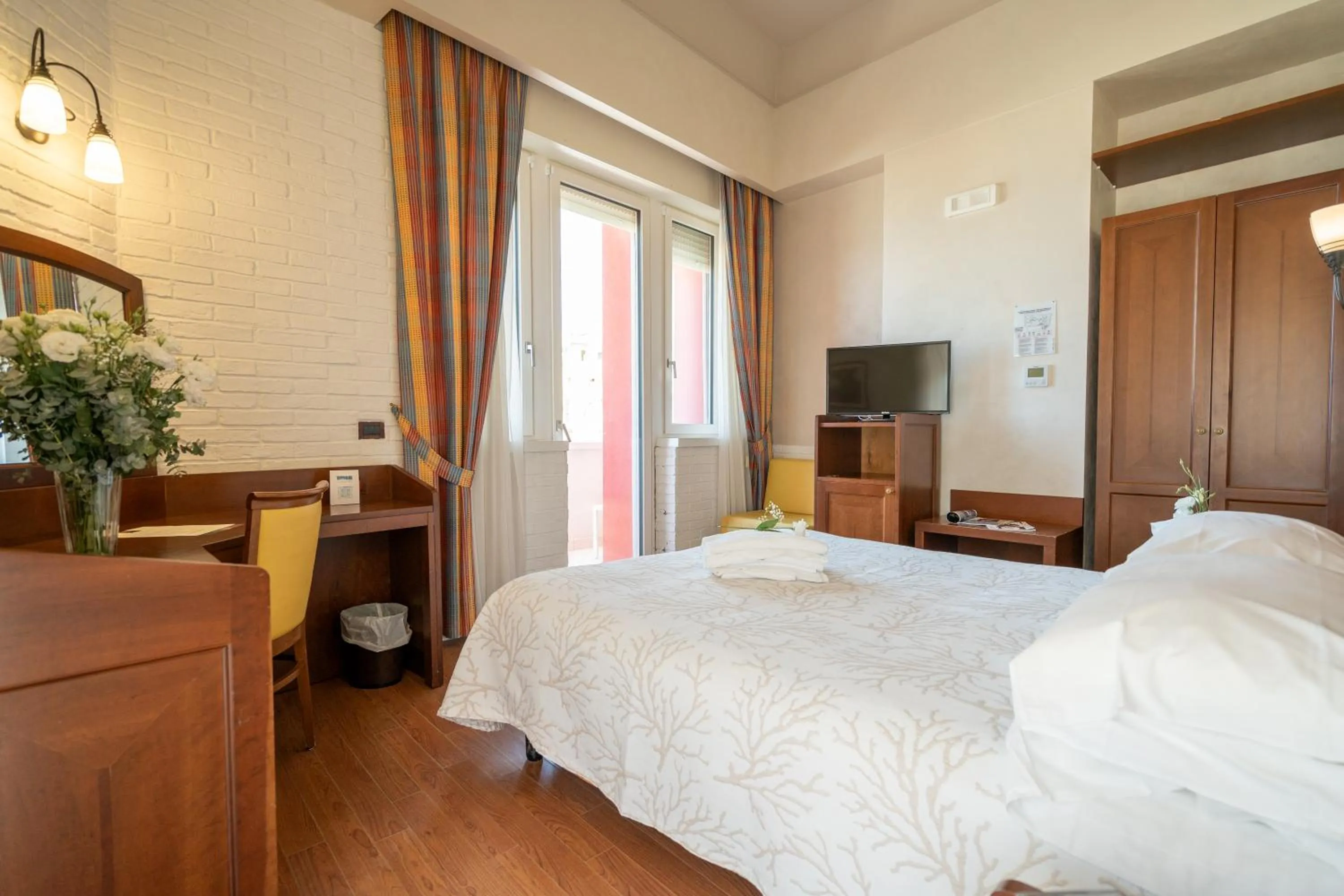 Bed in Art Hotel Santa Lucia