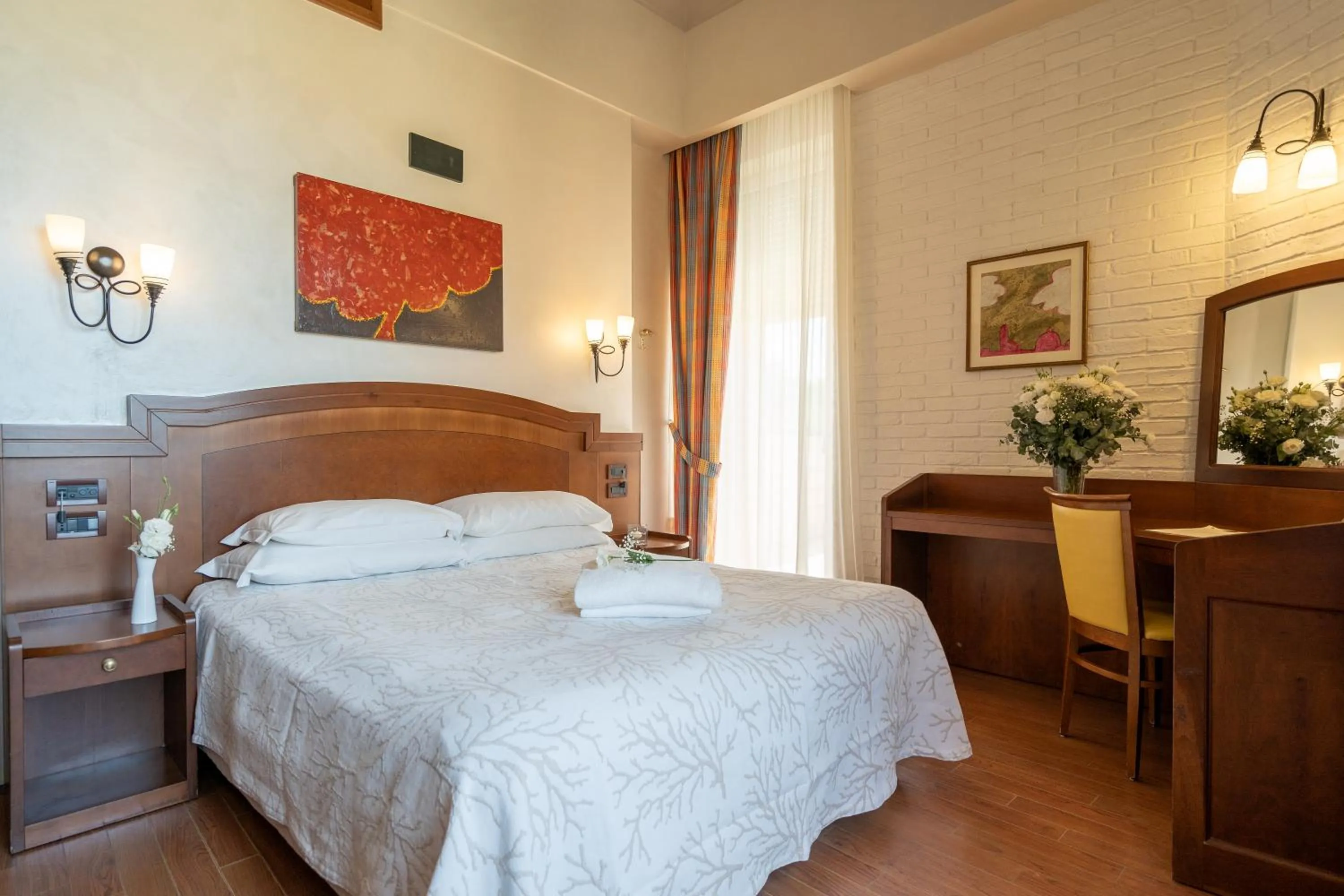 Bed in Art Hotel Santa Lucia