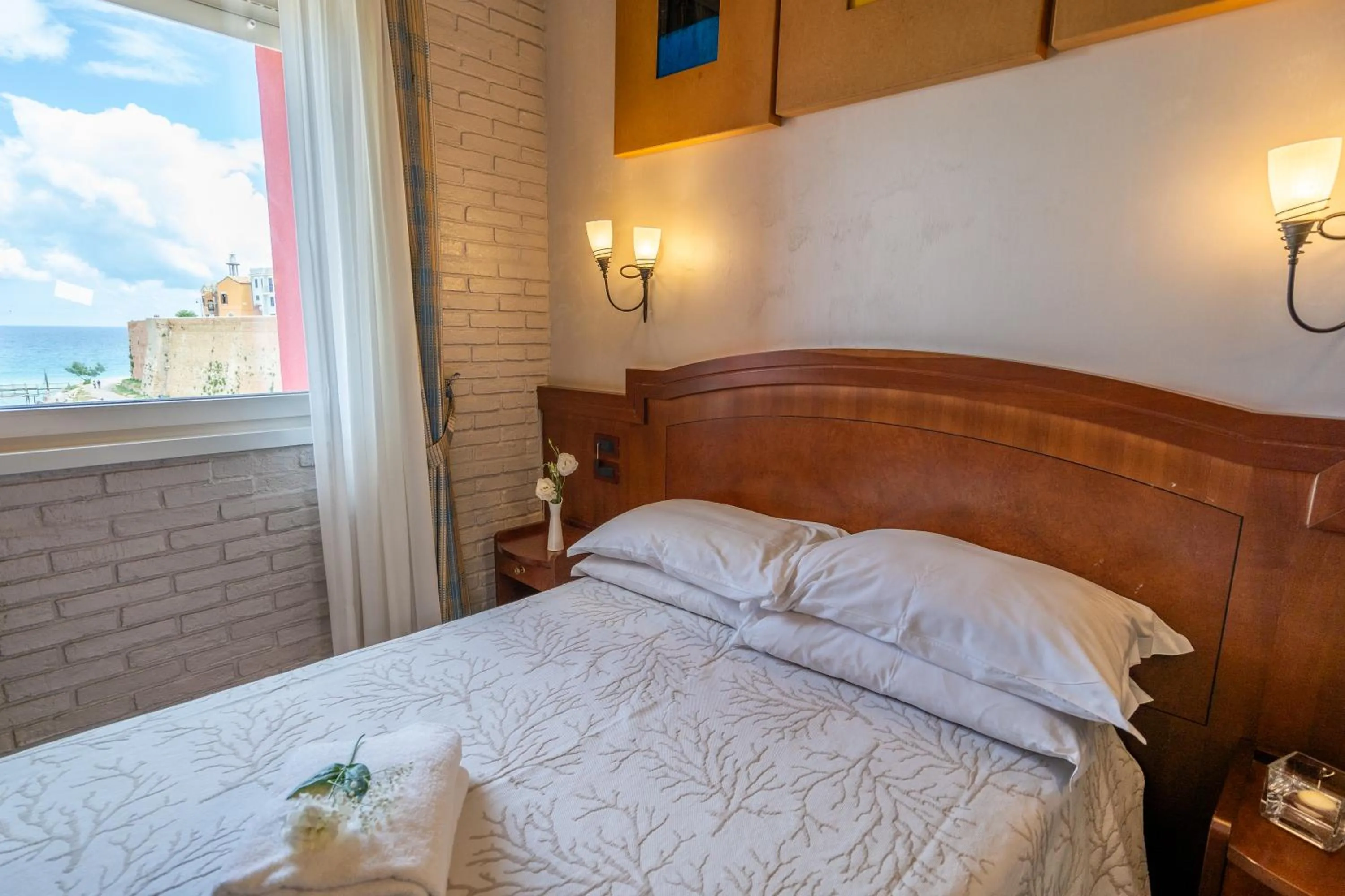 Bed in Art Hotel Santa Lucia