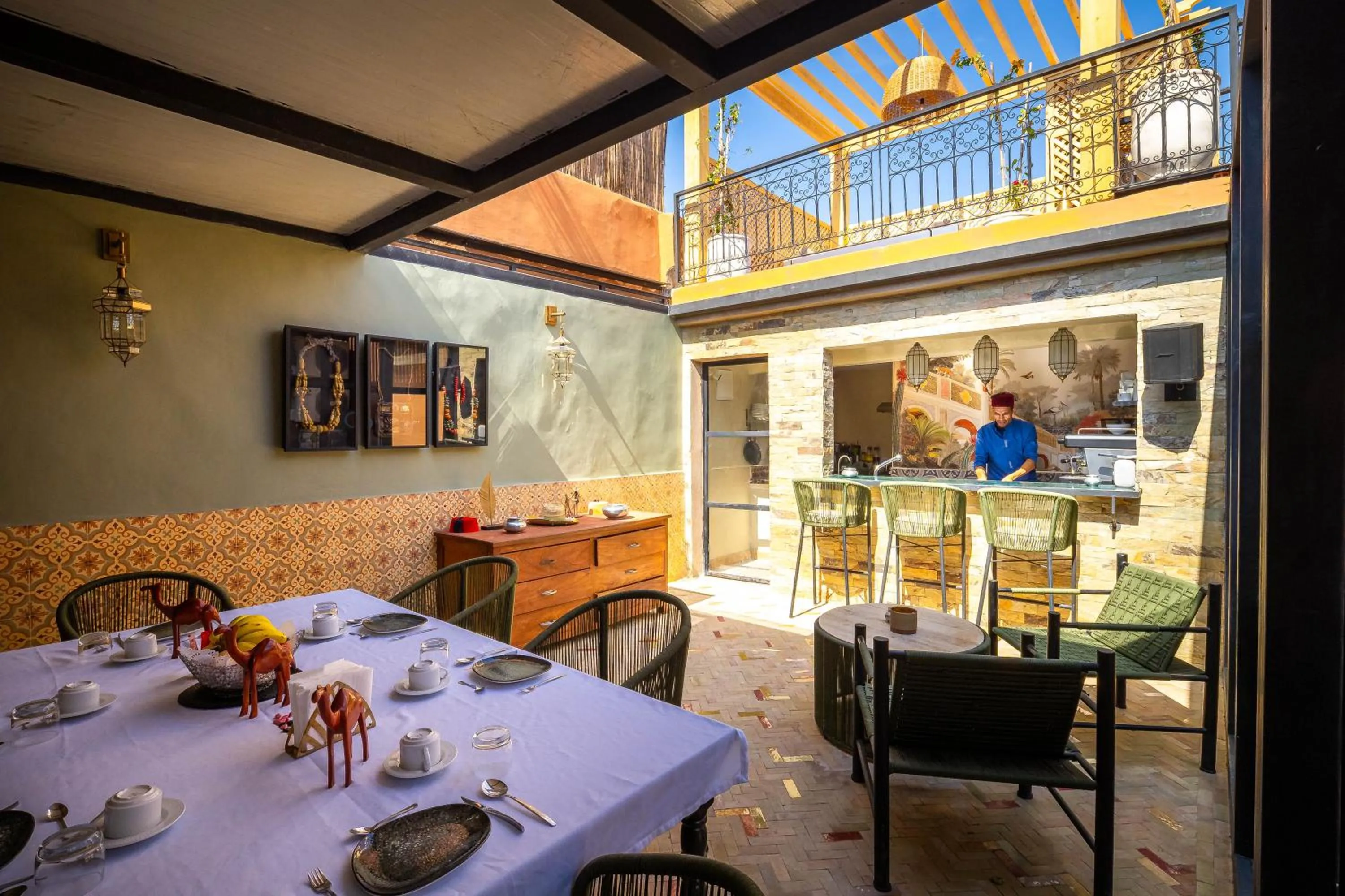 Restaurant/places to eat in Dar Khmissa Riad & Spa