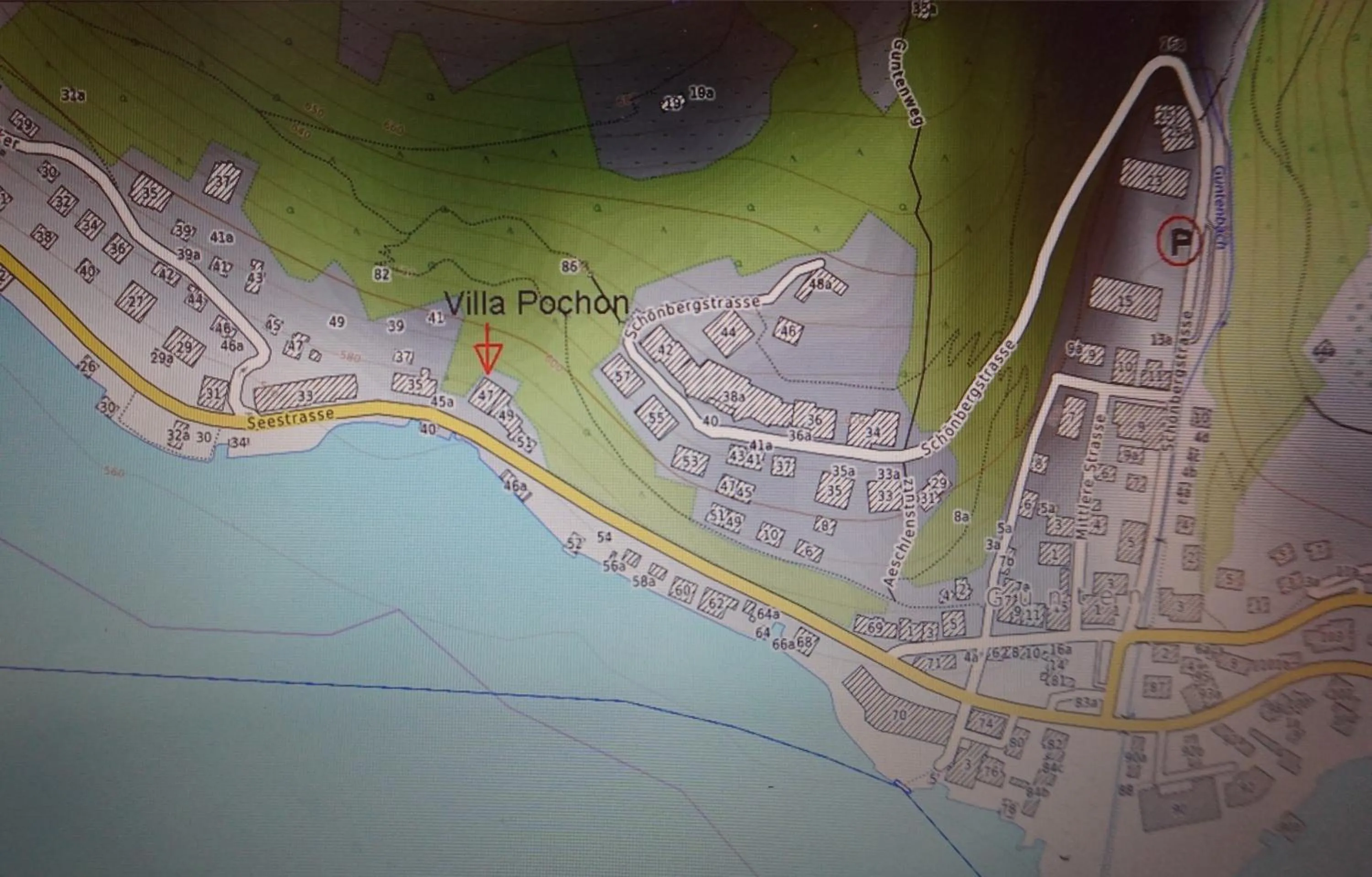 Location in Villa Pochon