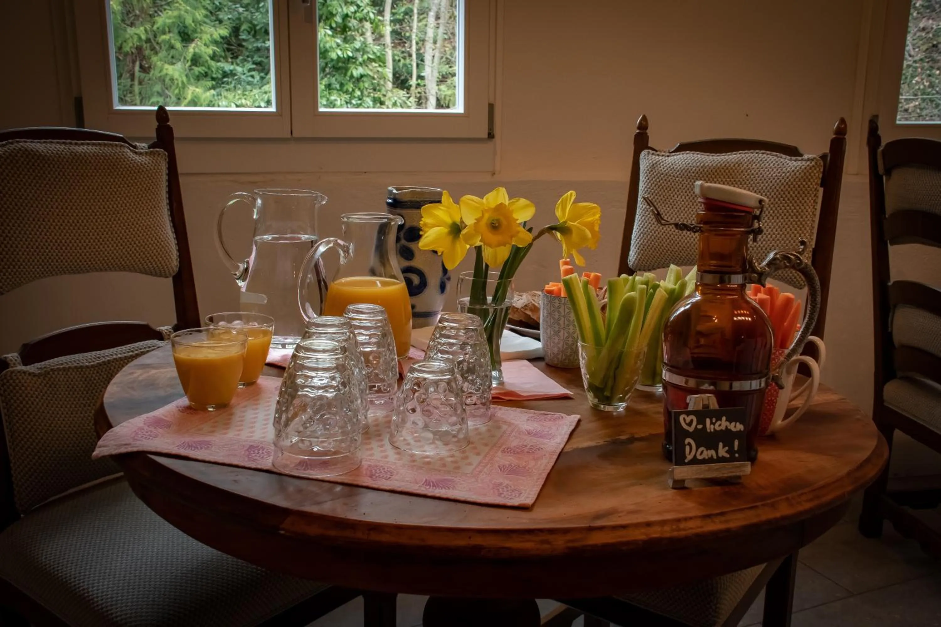 Dining area in Villa Pochon