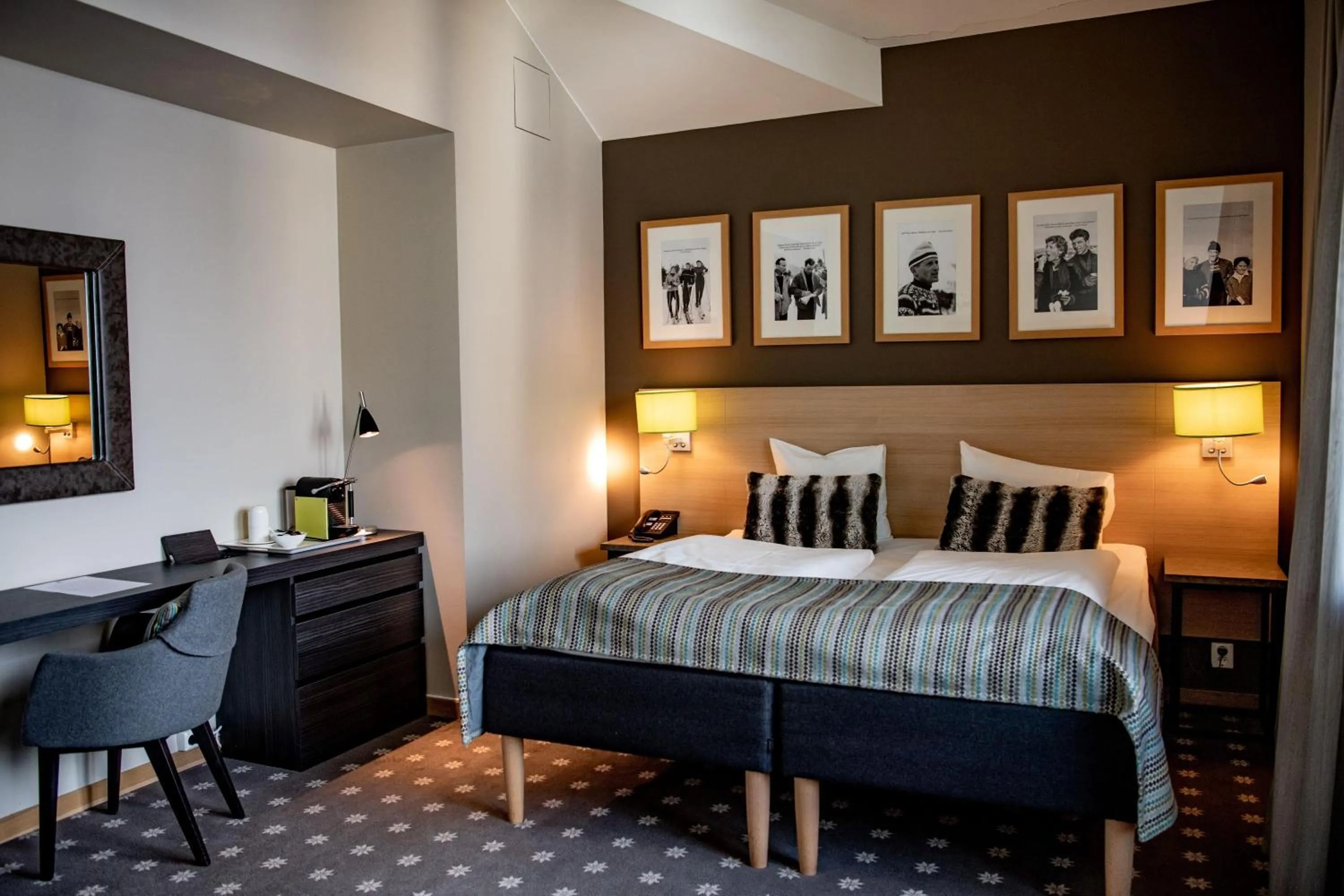 Bed in Myrkdalen Resort Hotel