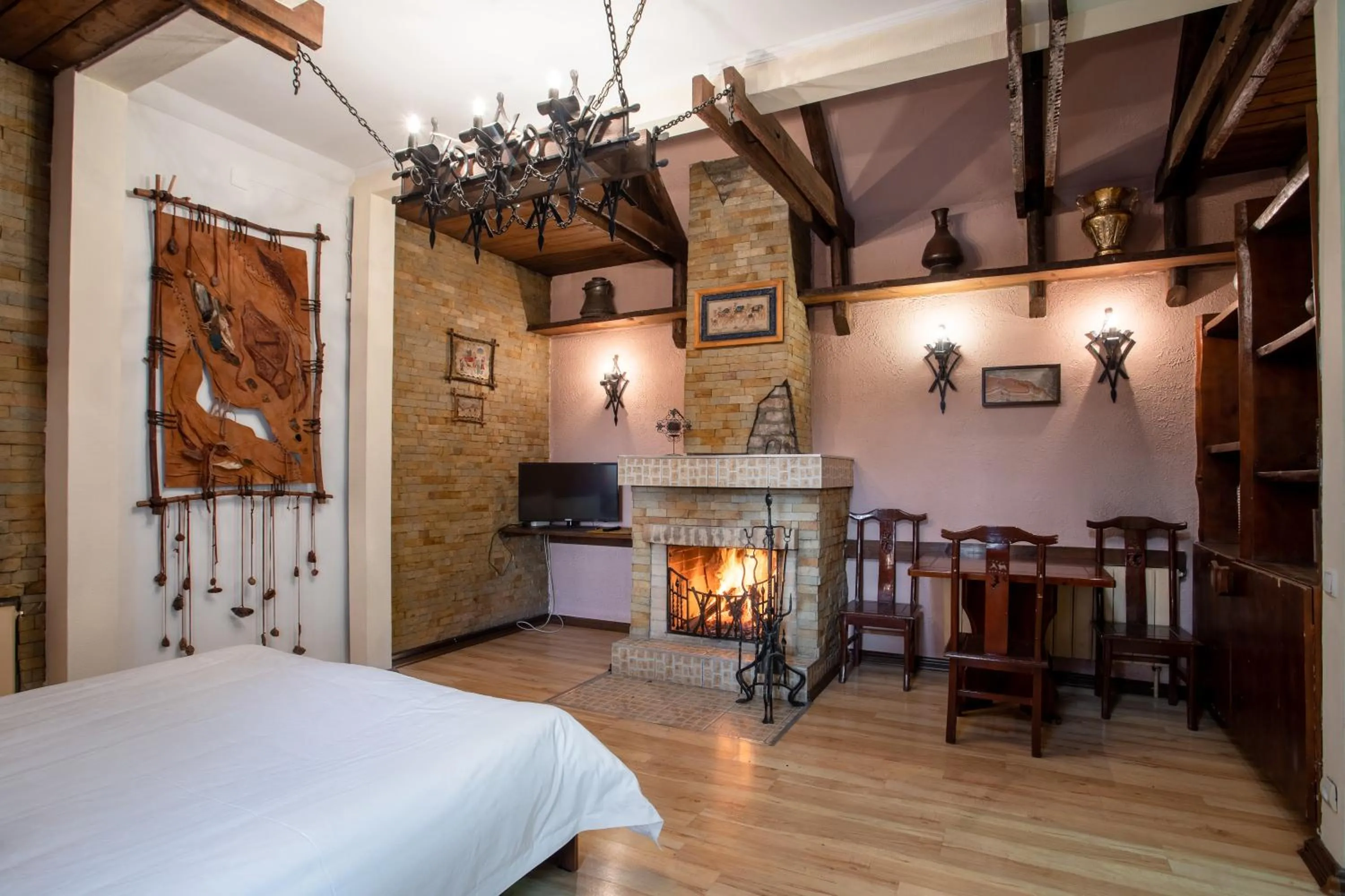 Bed in Asian Mountains