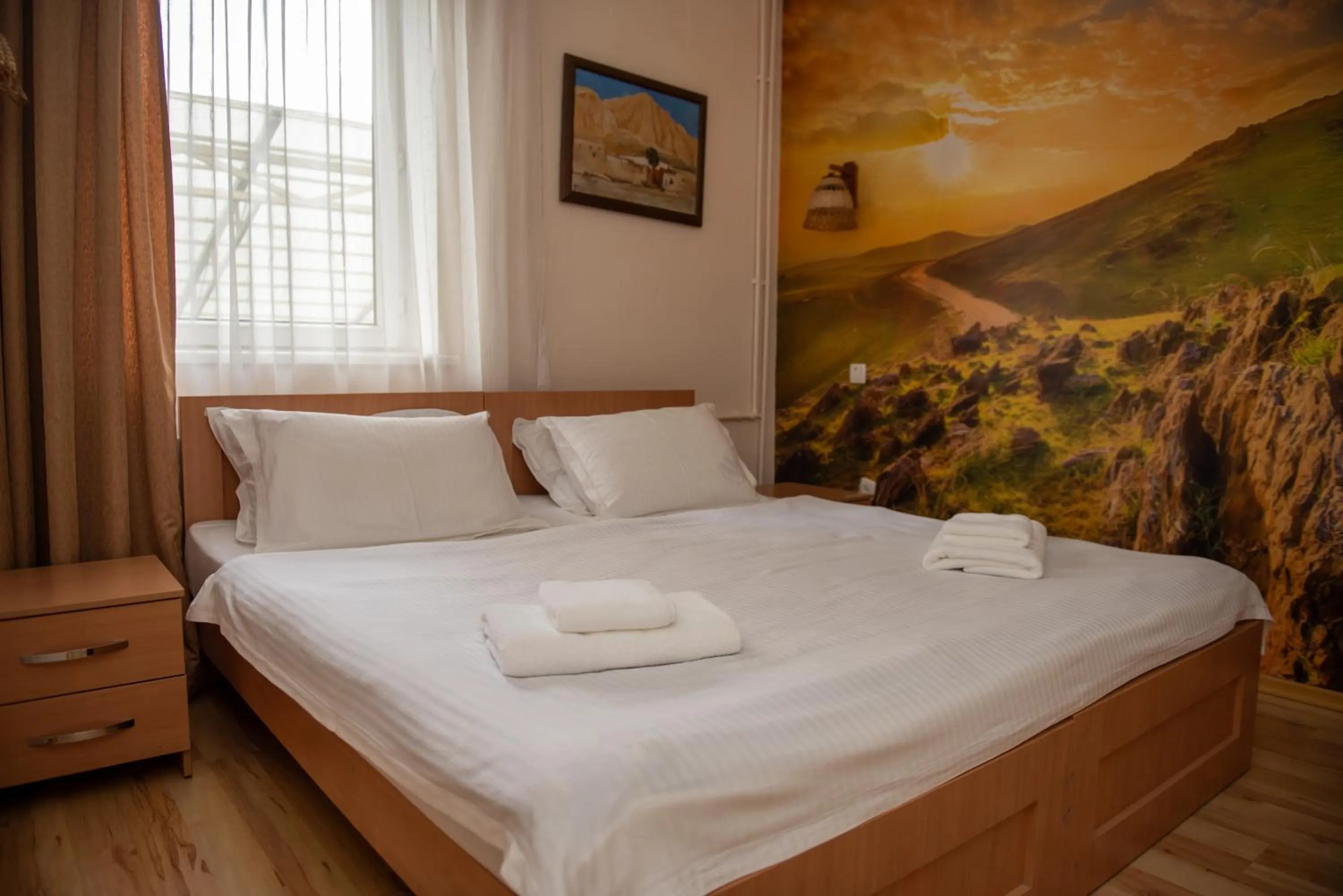 Bed in Asian Mountains