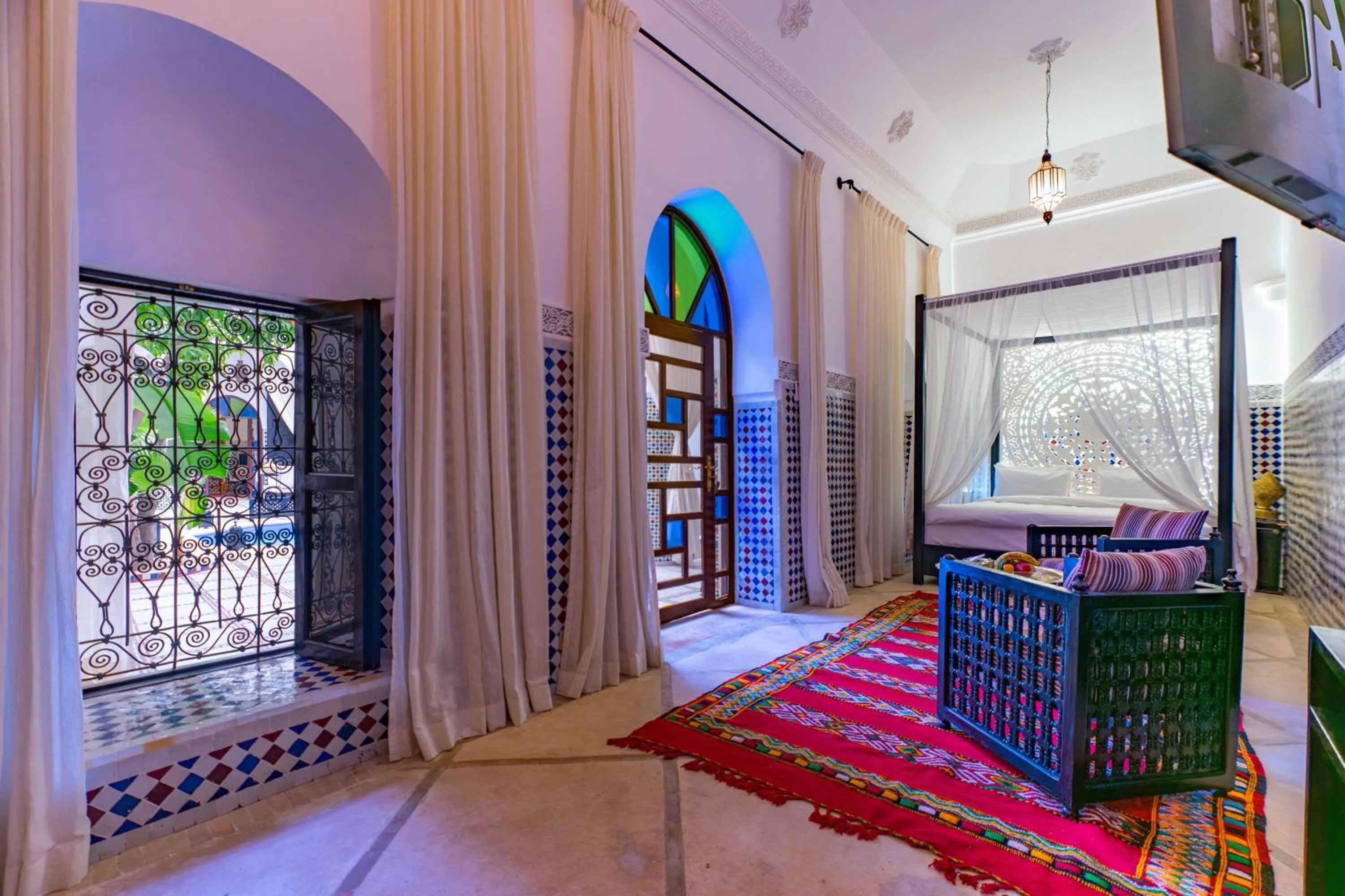 Seating area in Riad Dar Dialkoum