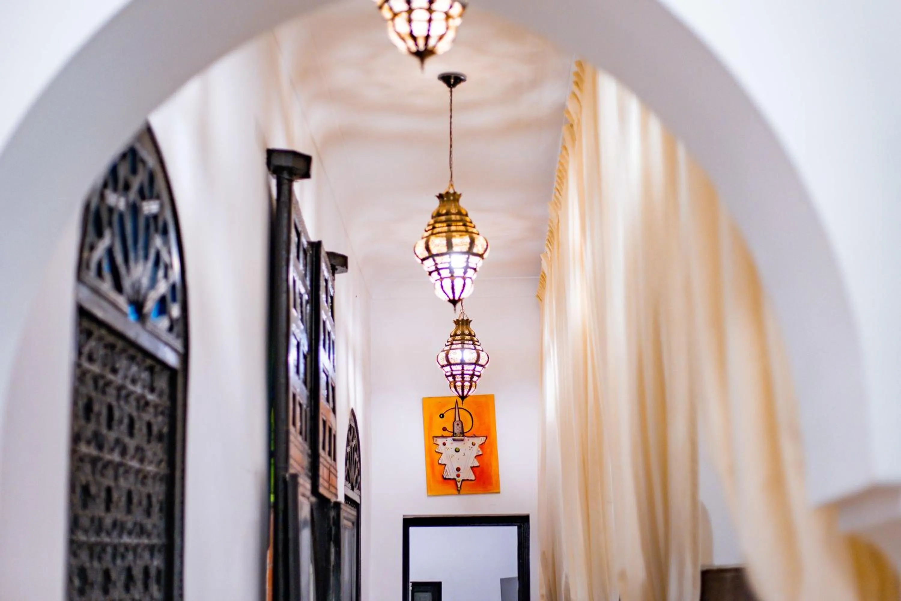 Decorative detail in Riad Dar Dialkoum