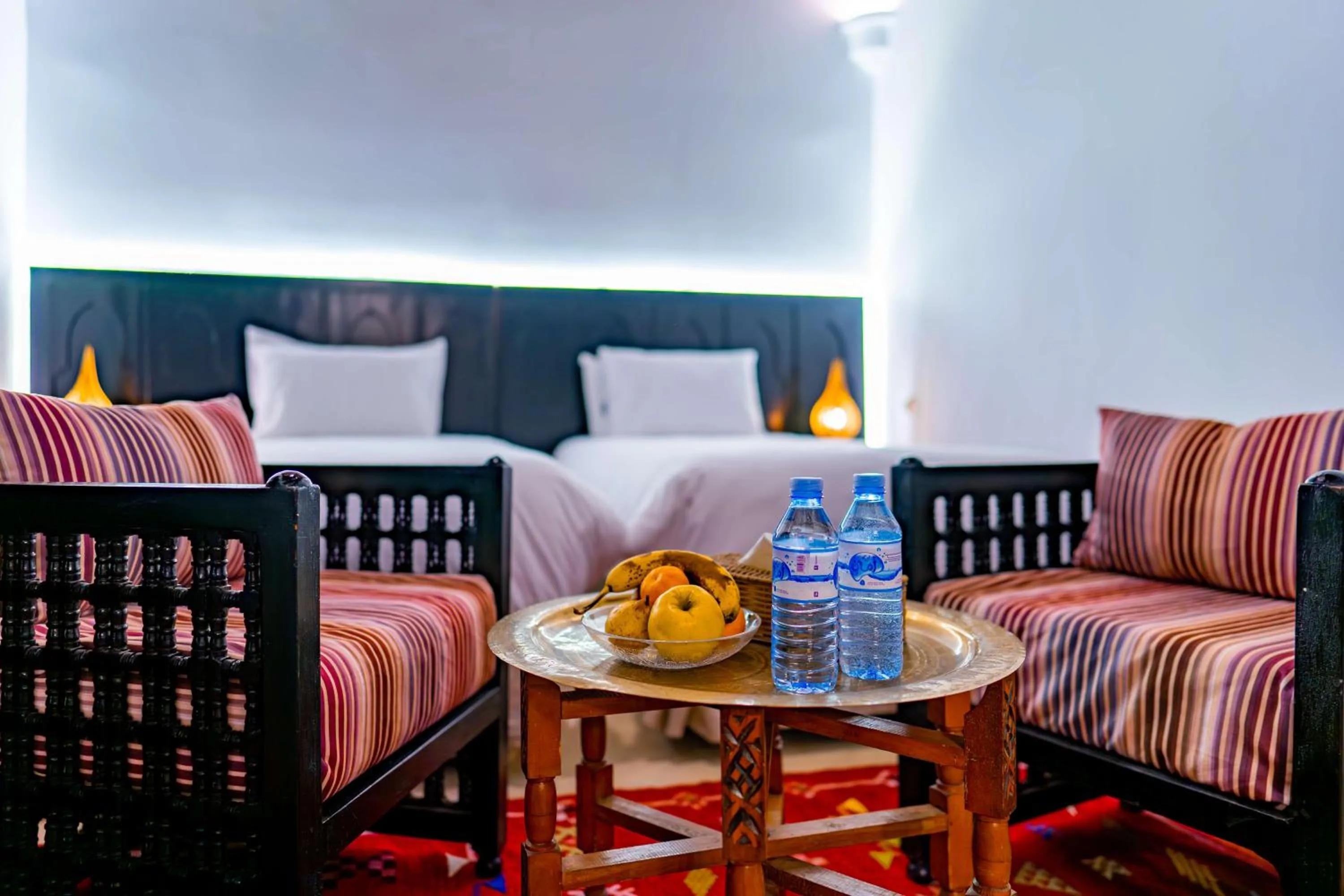 Seating area in Riad Dar Dialkoum