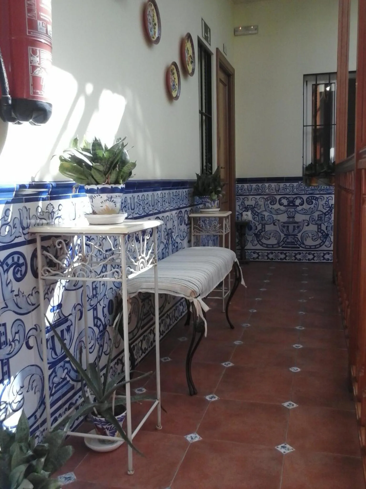 Decorative detail in Pension Doña Trinidad