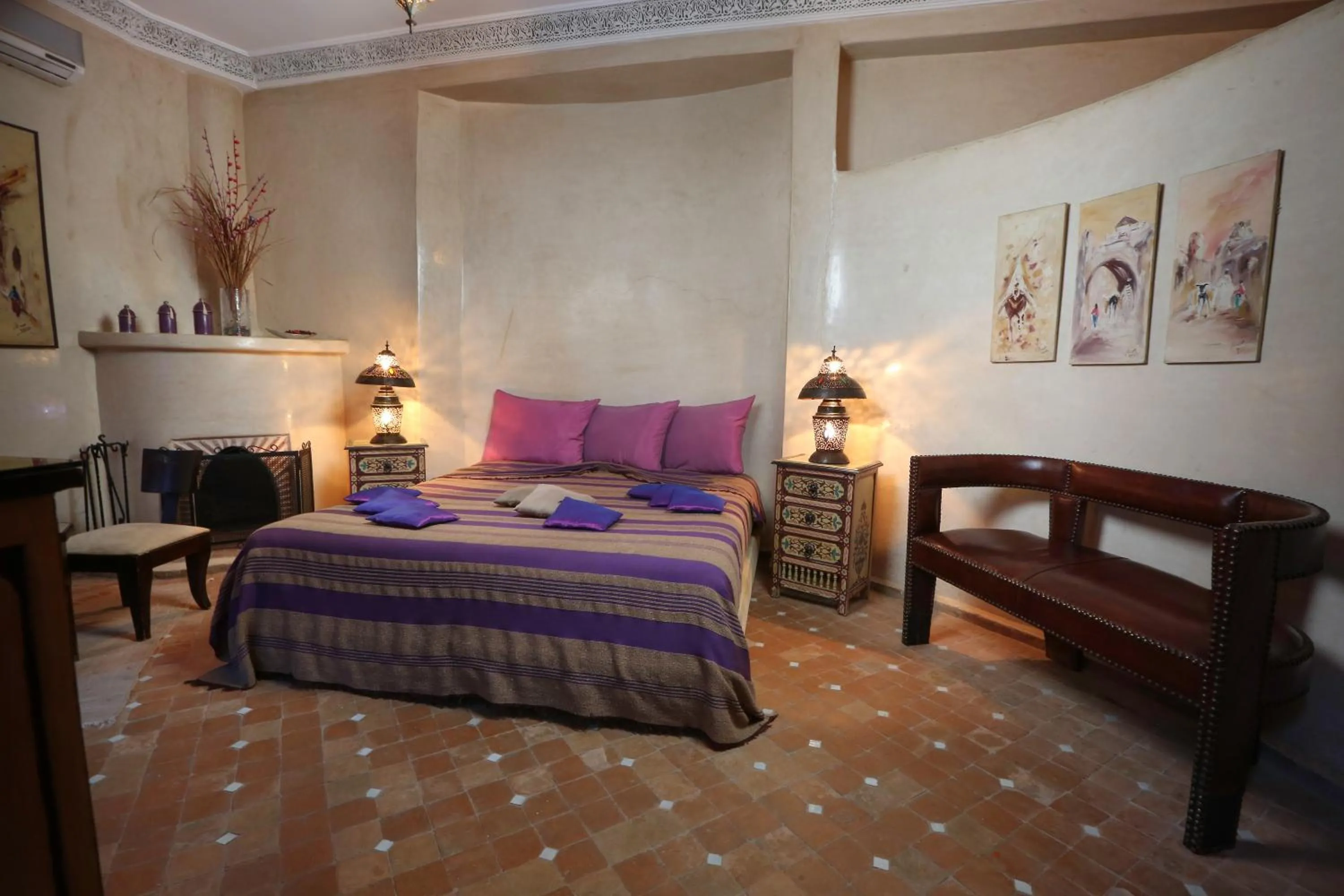 Bedroom, Bed in Riad Turquoise