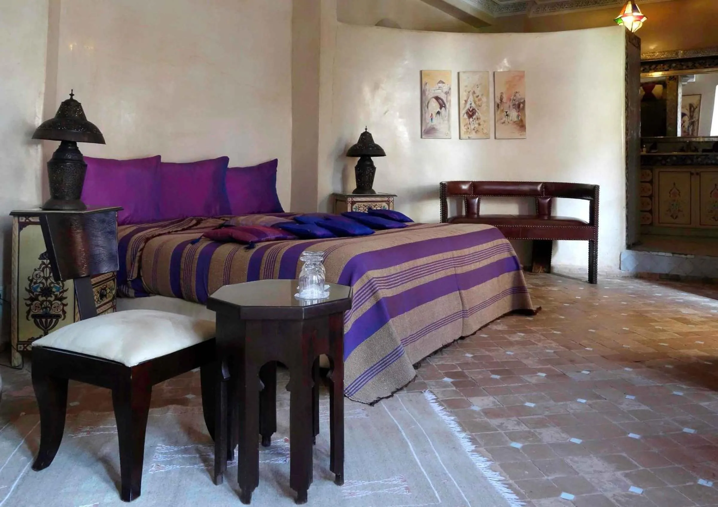 Bedroom, Bed in Riad Turquoise