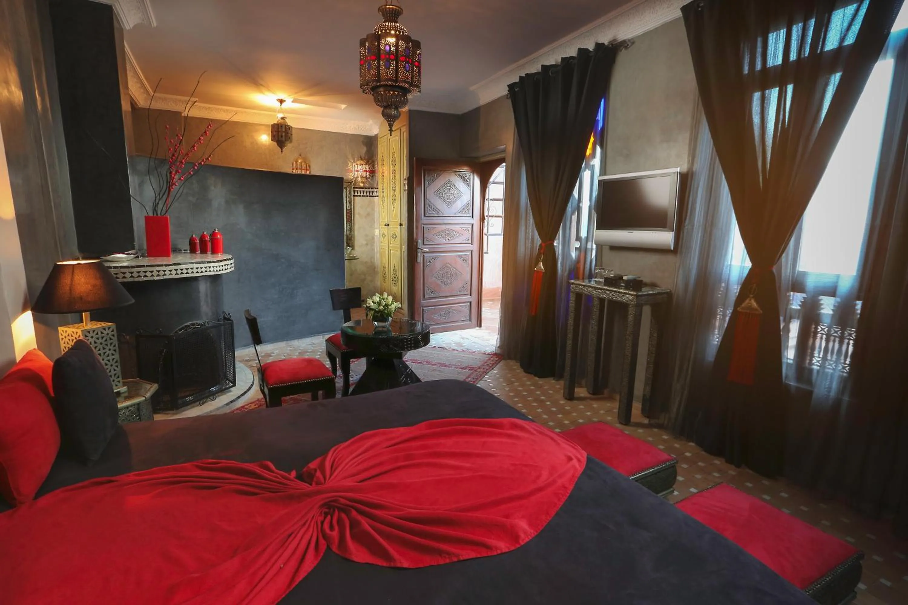TV and multimedia, Bed in Riad Turquoise