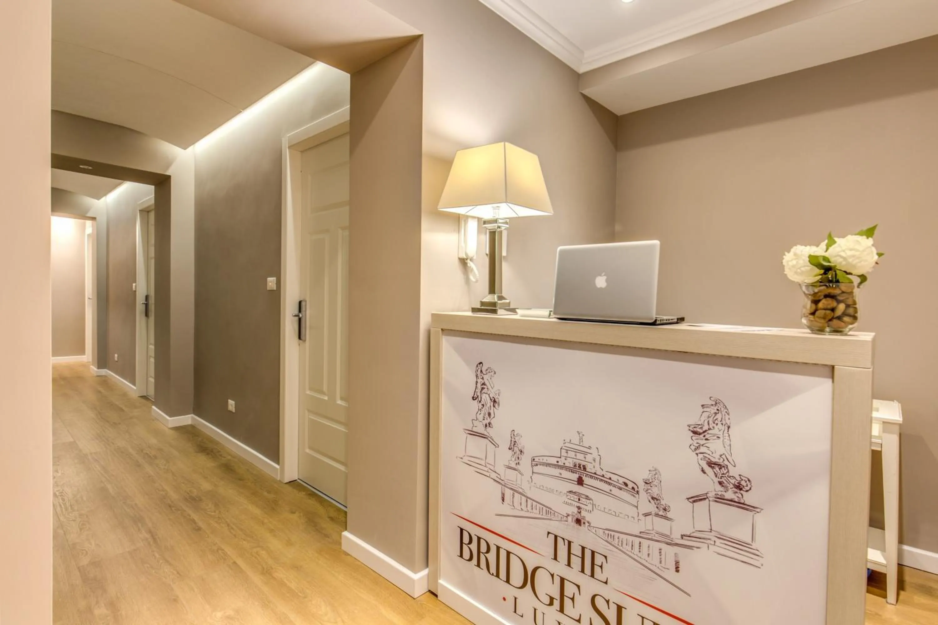 Lobby or reception in The Bridge Suites