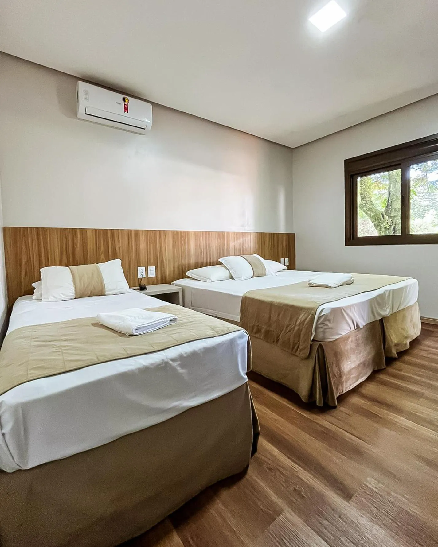 Bed in Hotel Pequeno Bosque