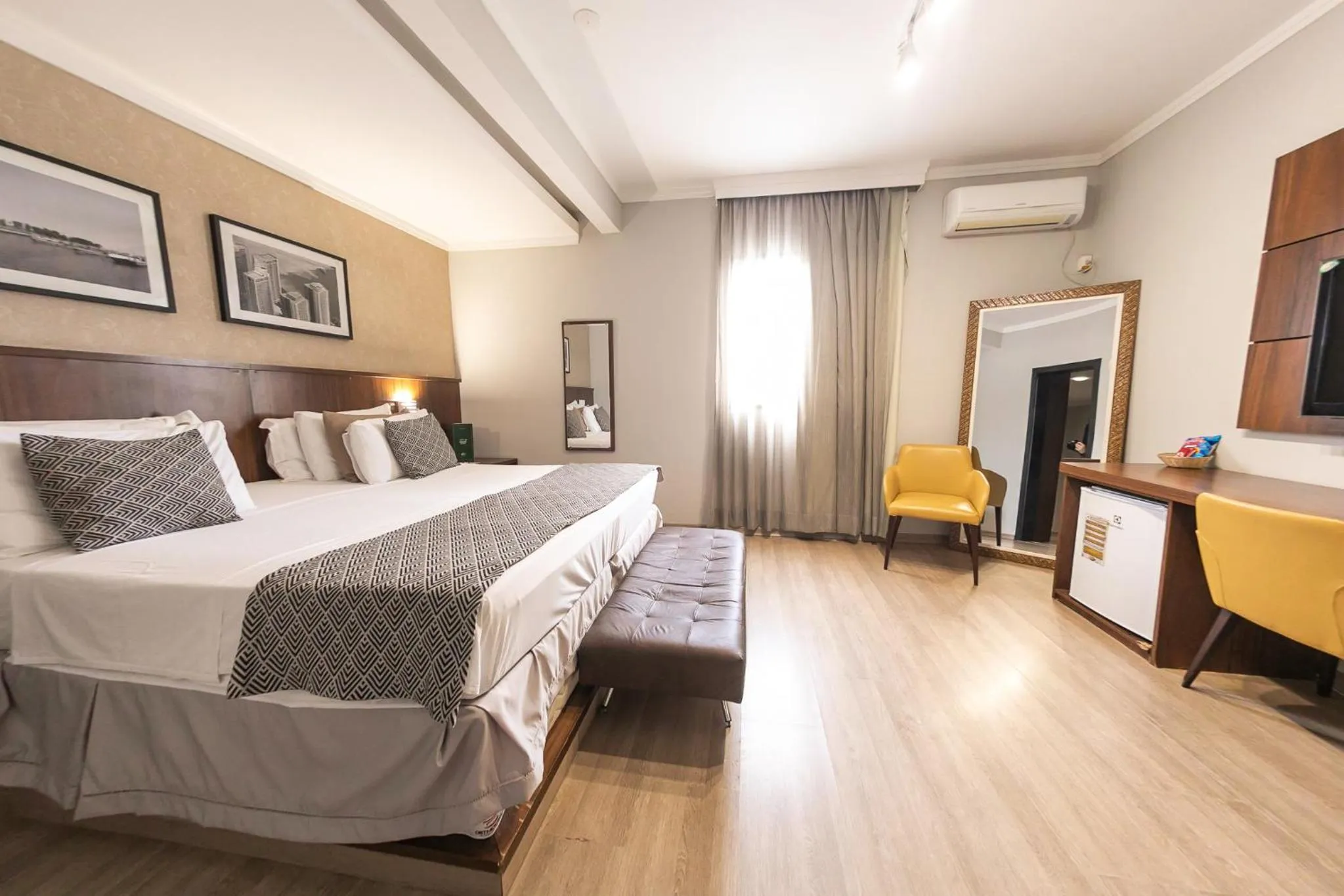 Bedroom, Bed in Class Hotel Varginha