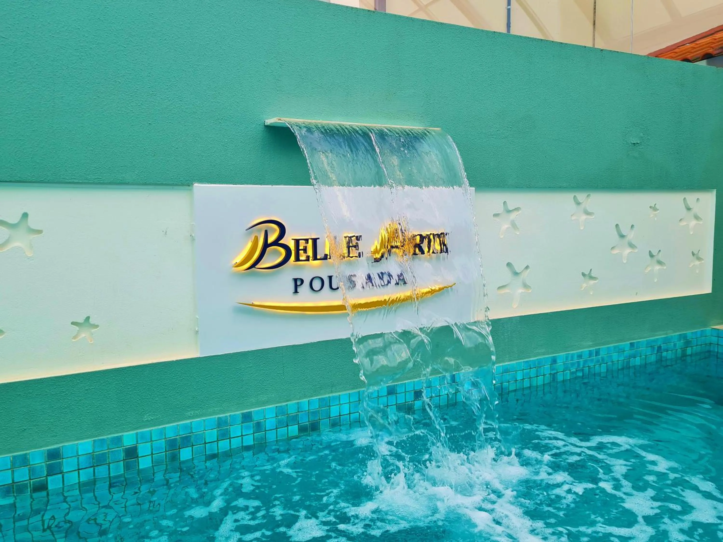 Pool view in Belle Arti Pousada