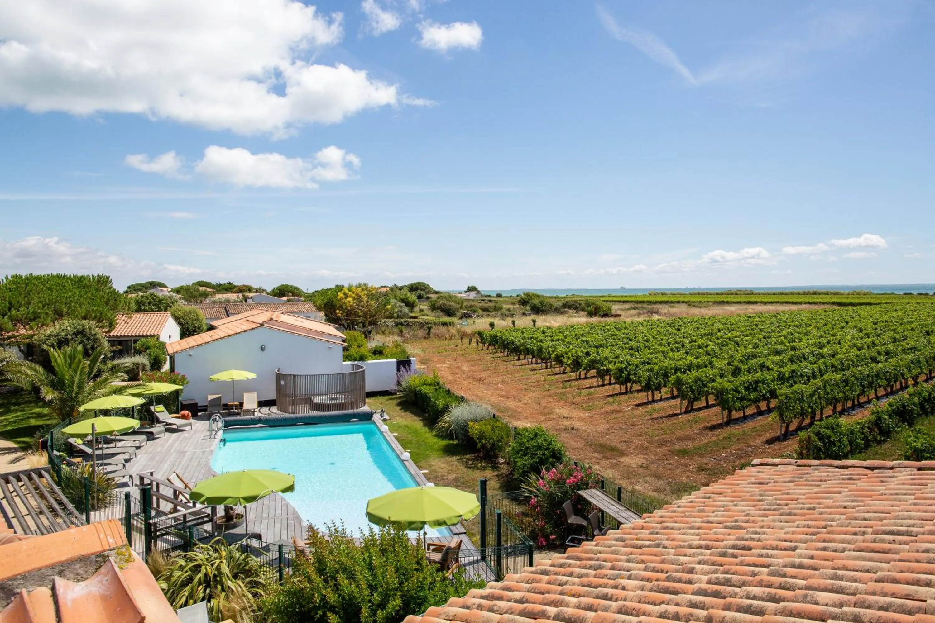 Natural landscape in Hôtel Les Vignes de la Chapelle, "The Originals Relais"