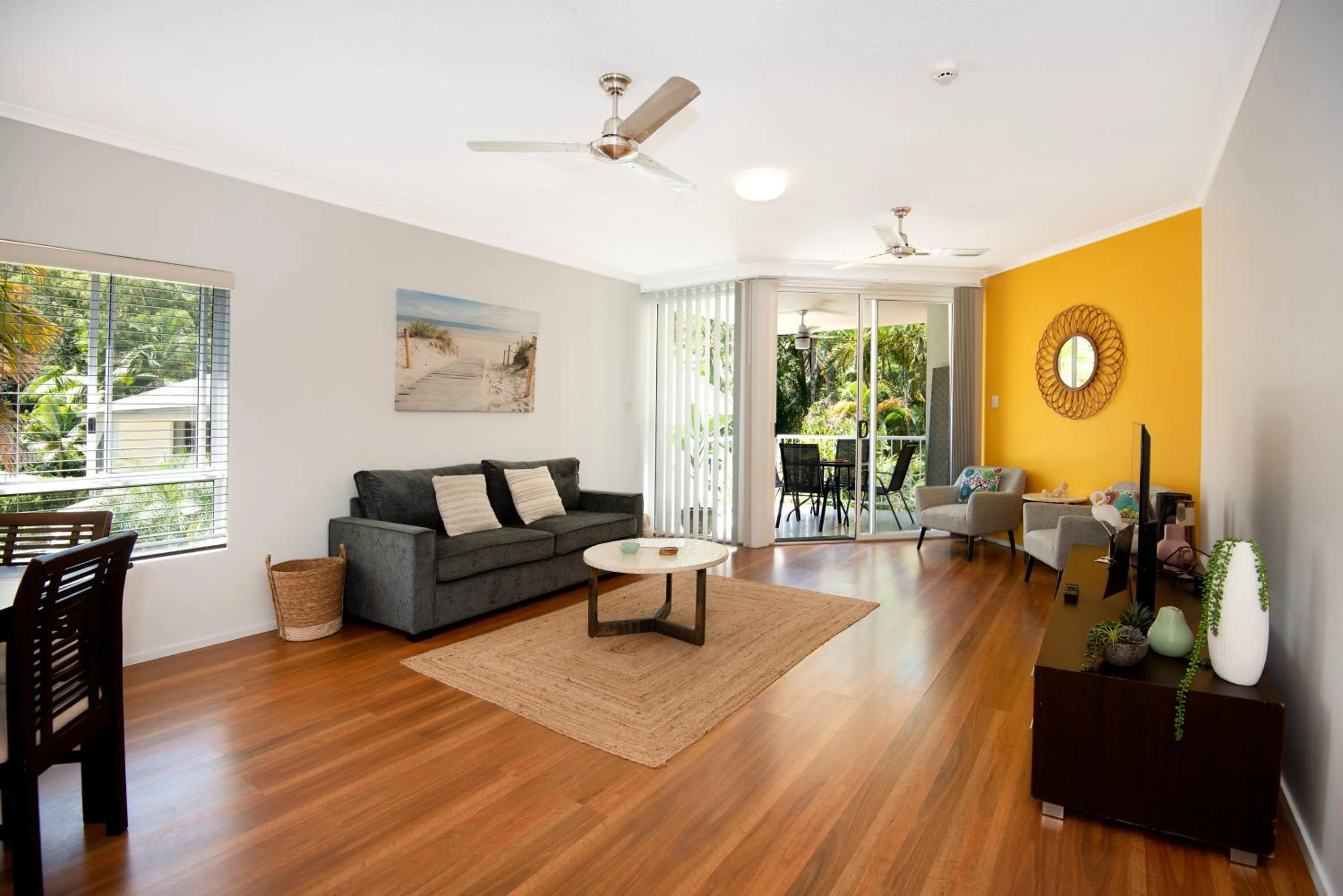 Living room in Golden Sands Beachfront Resort