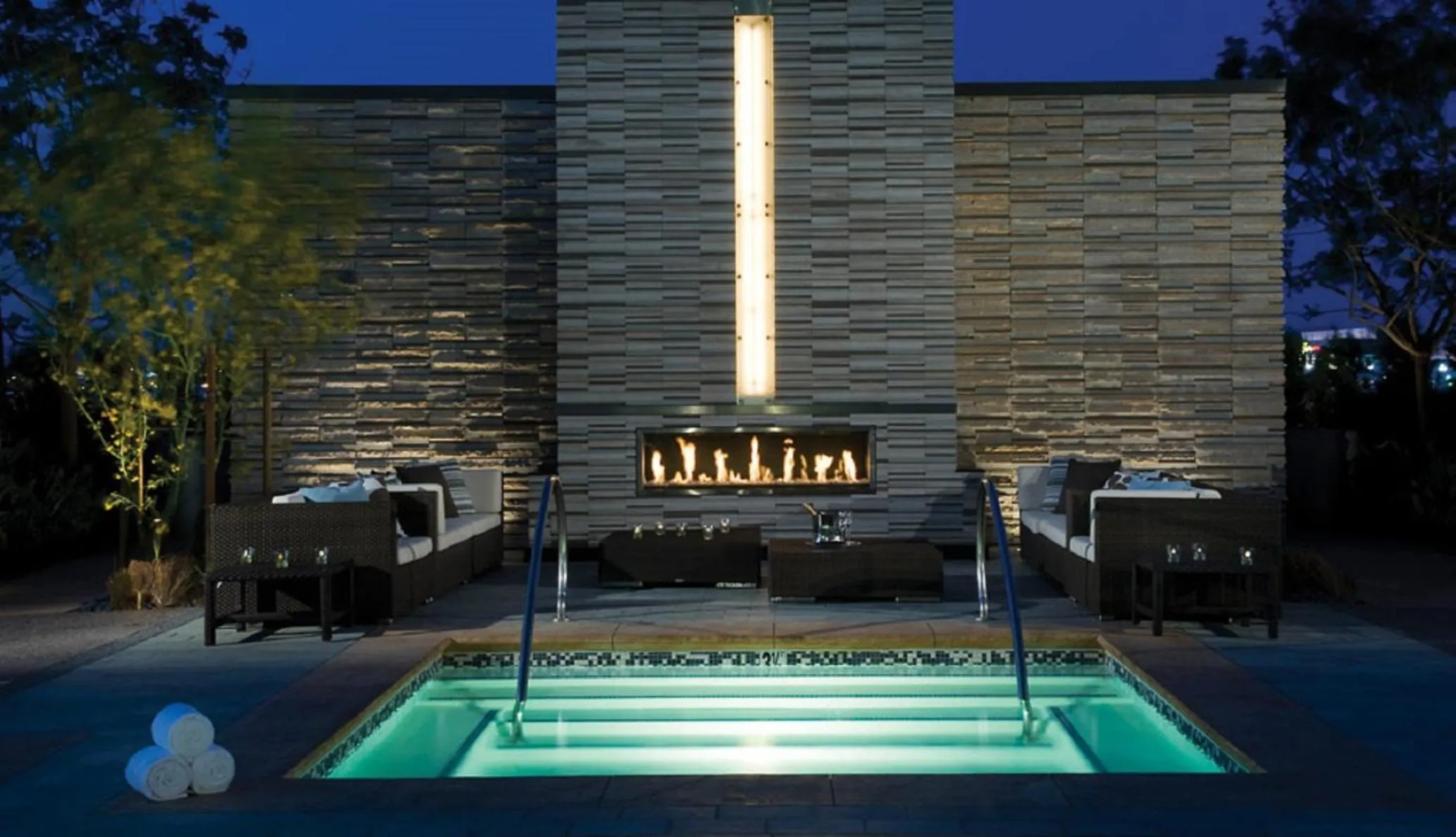 Hot Tub in StripViewSuites Penthouse