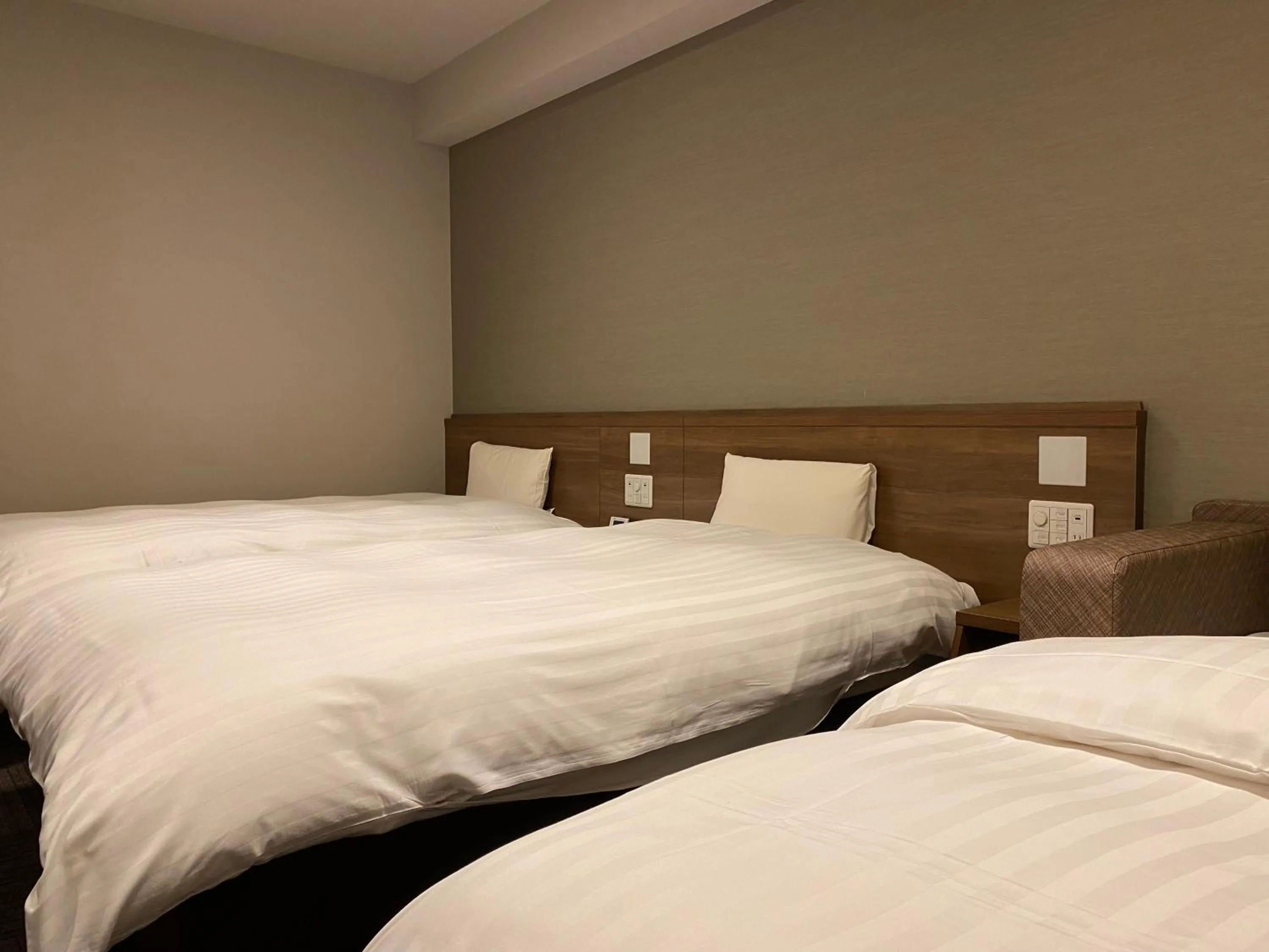 Bed in Dormy Inn Morioka