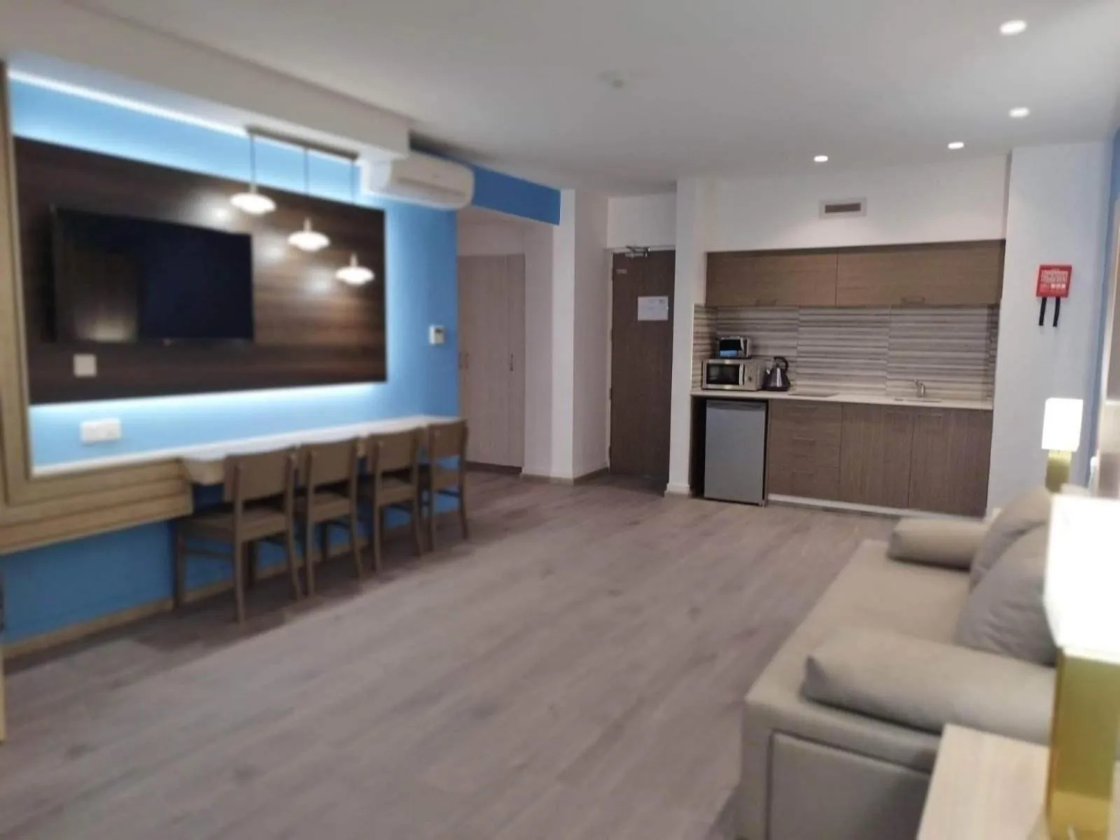 Seating area in Melini Hotel Suites