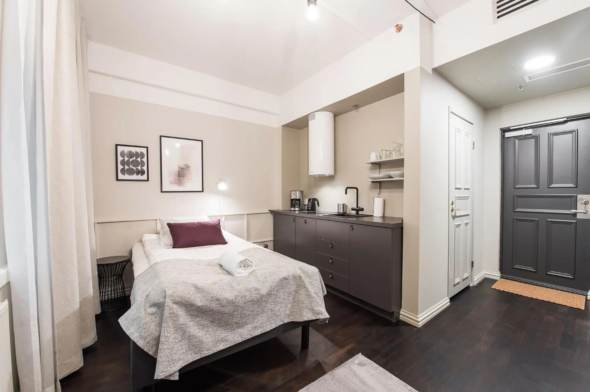 Bed in Forenom Aparthotel Turku