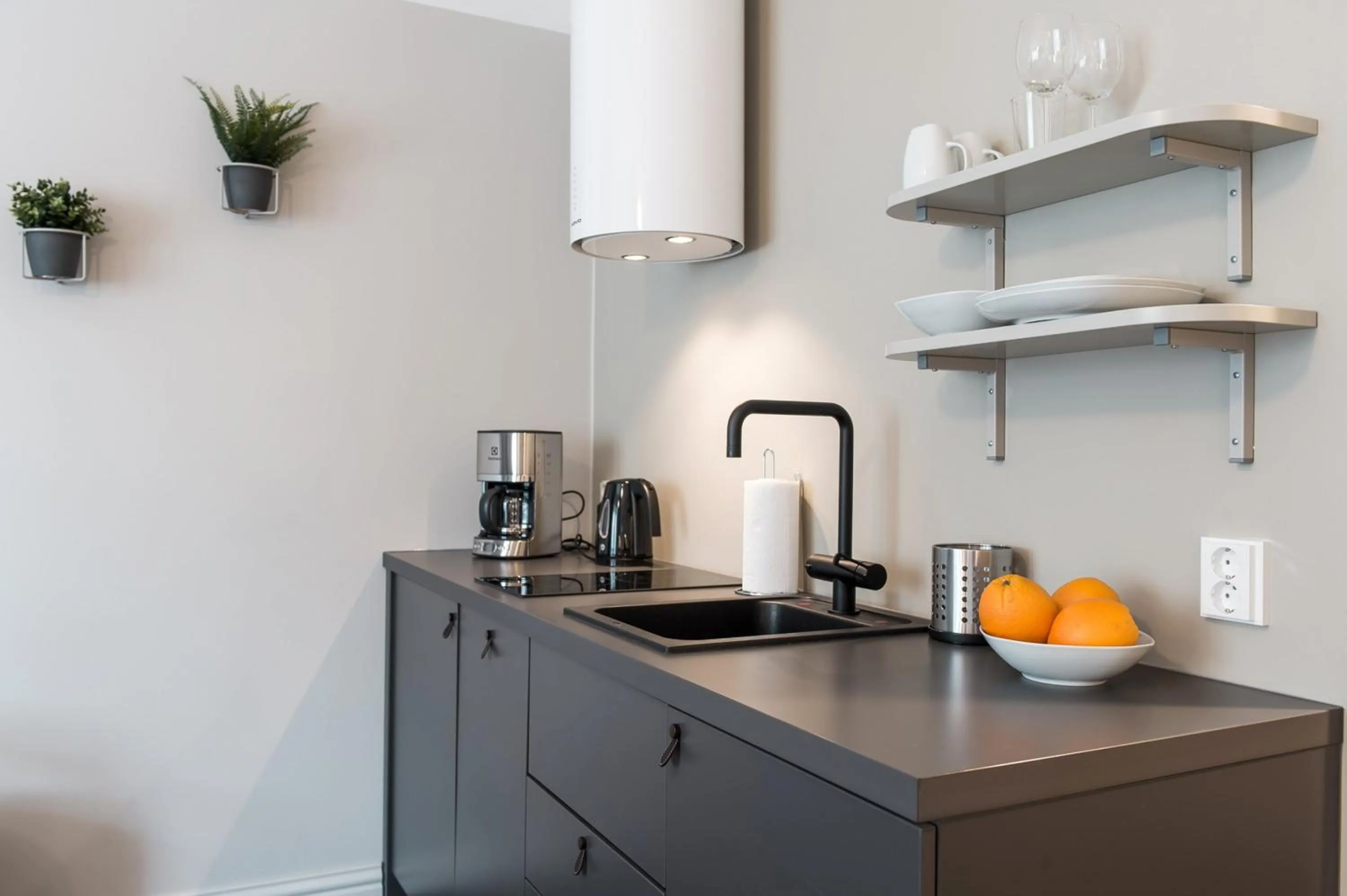 Kitchen or kitchenette in Forenom Aparthotel Turku