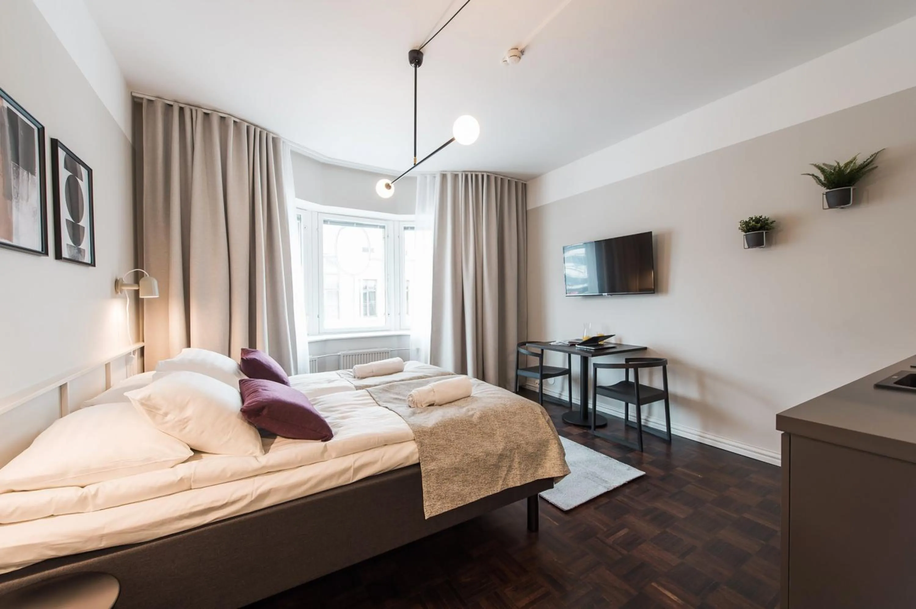 Photo of the whole room, Bed in Forenom Aparthotel Turku