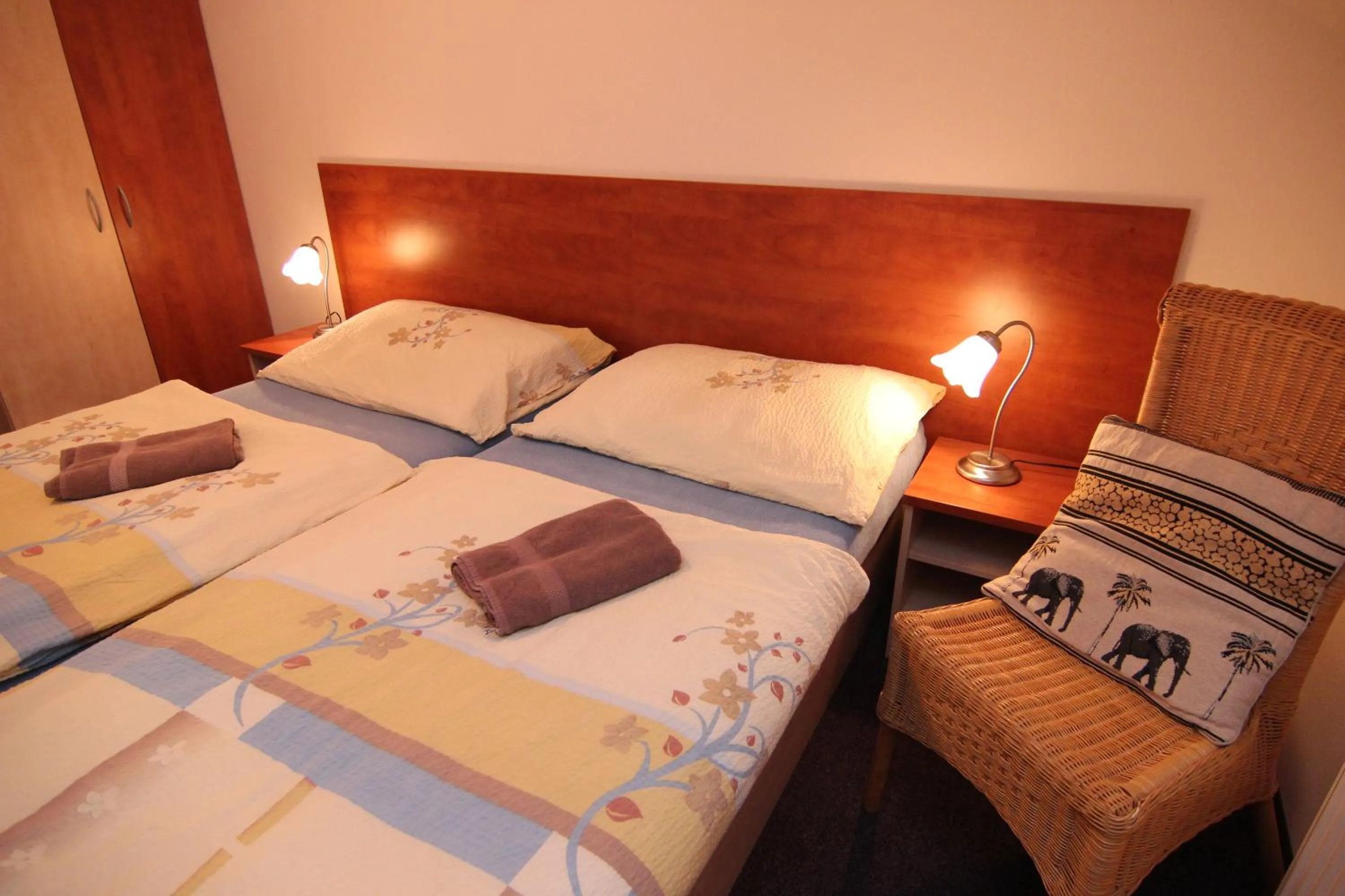 Bed in Hotel Restaurant Svejk