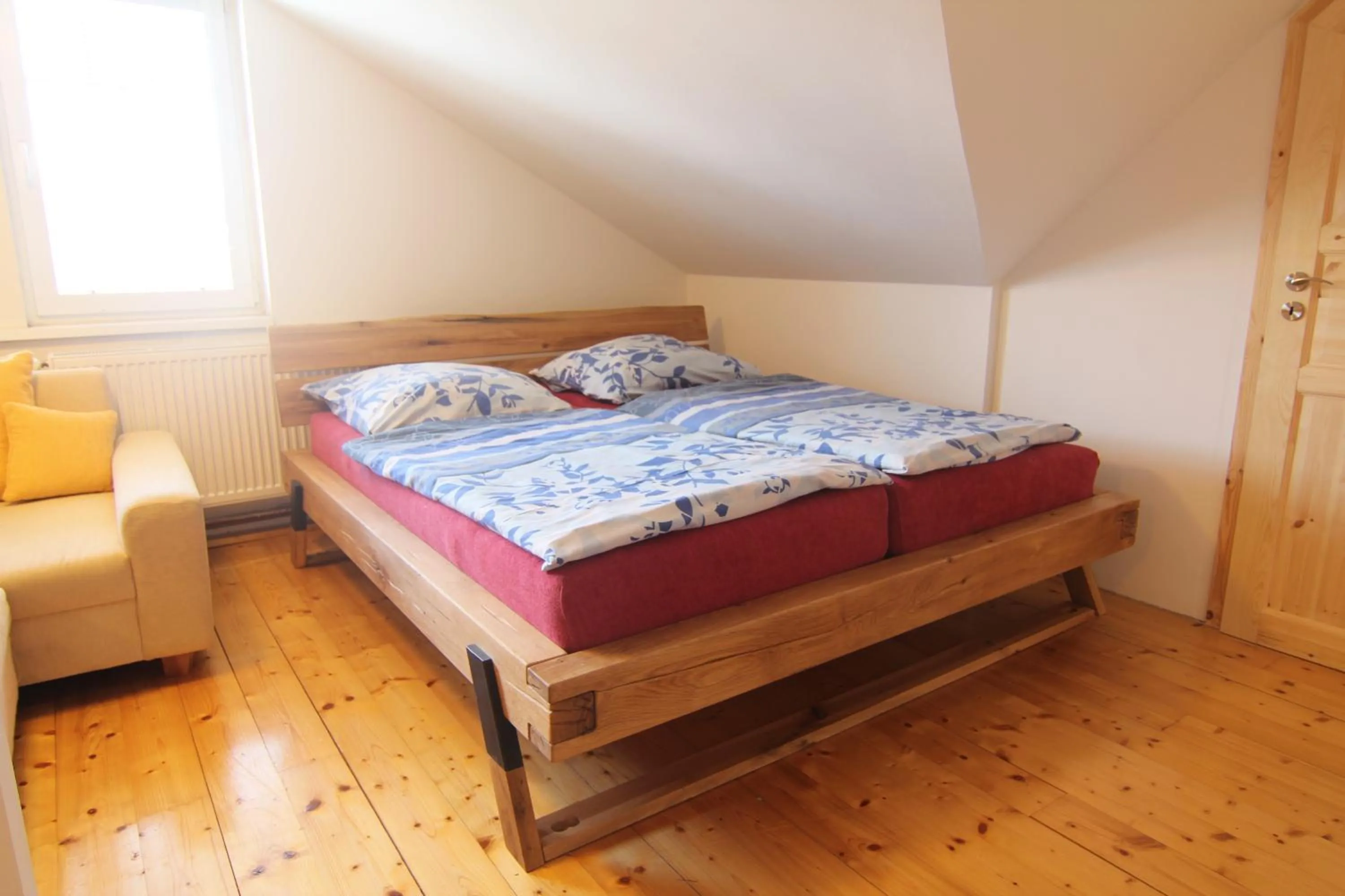 Bed in Hotel Restaurant Svejk