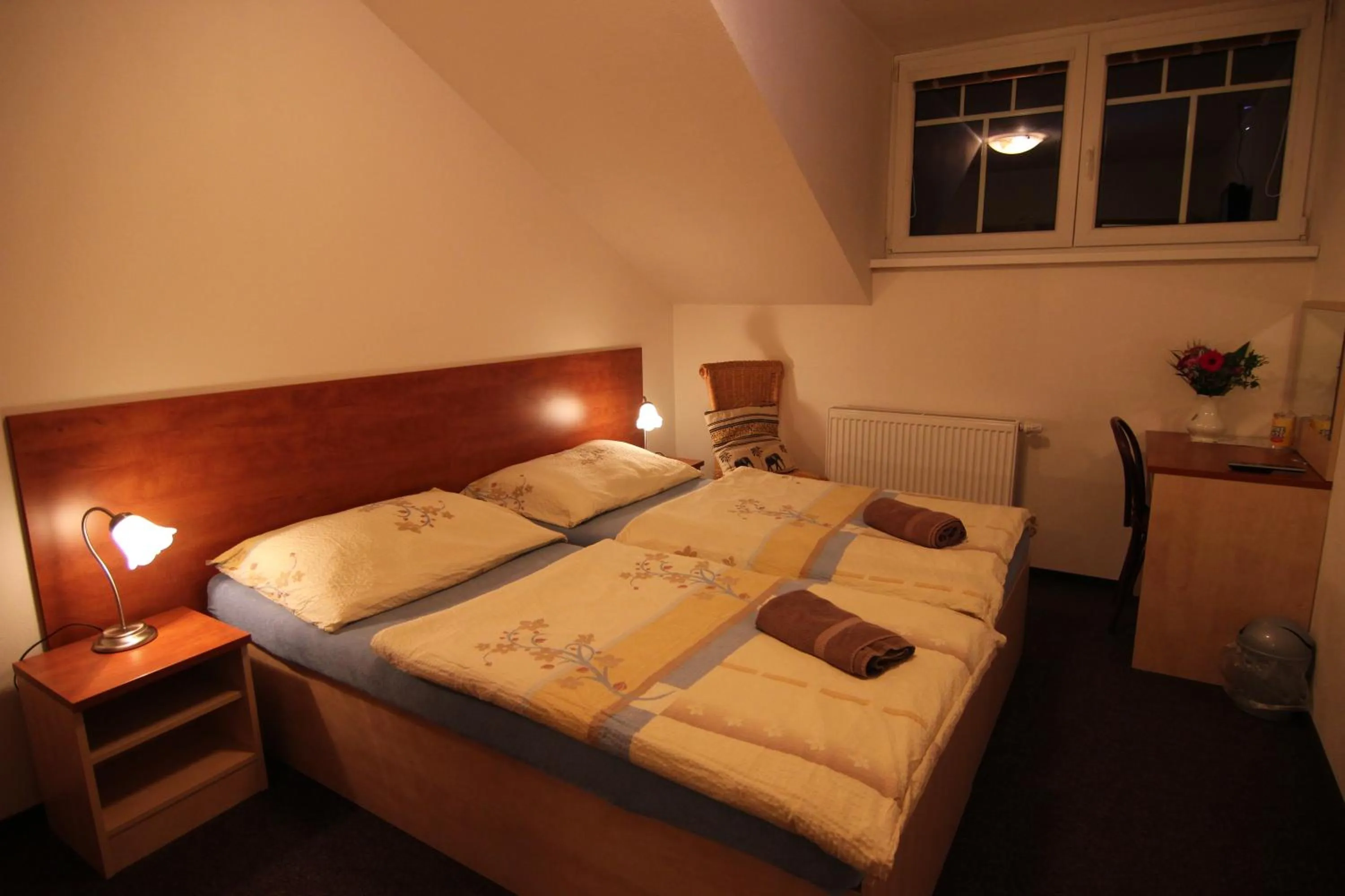 Bed in Hotel Restaurant Svejk