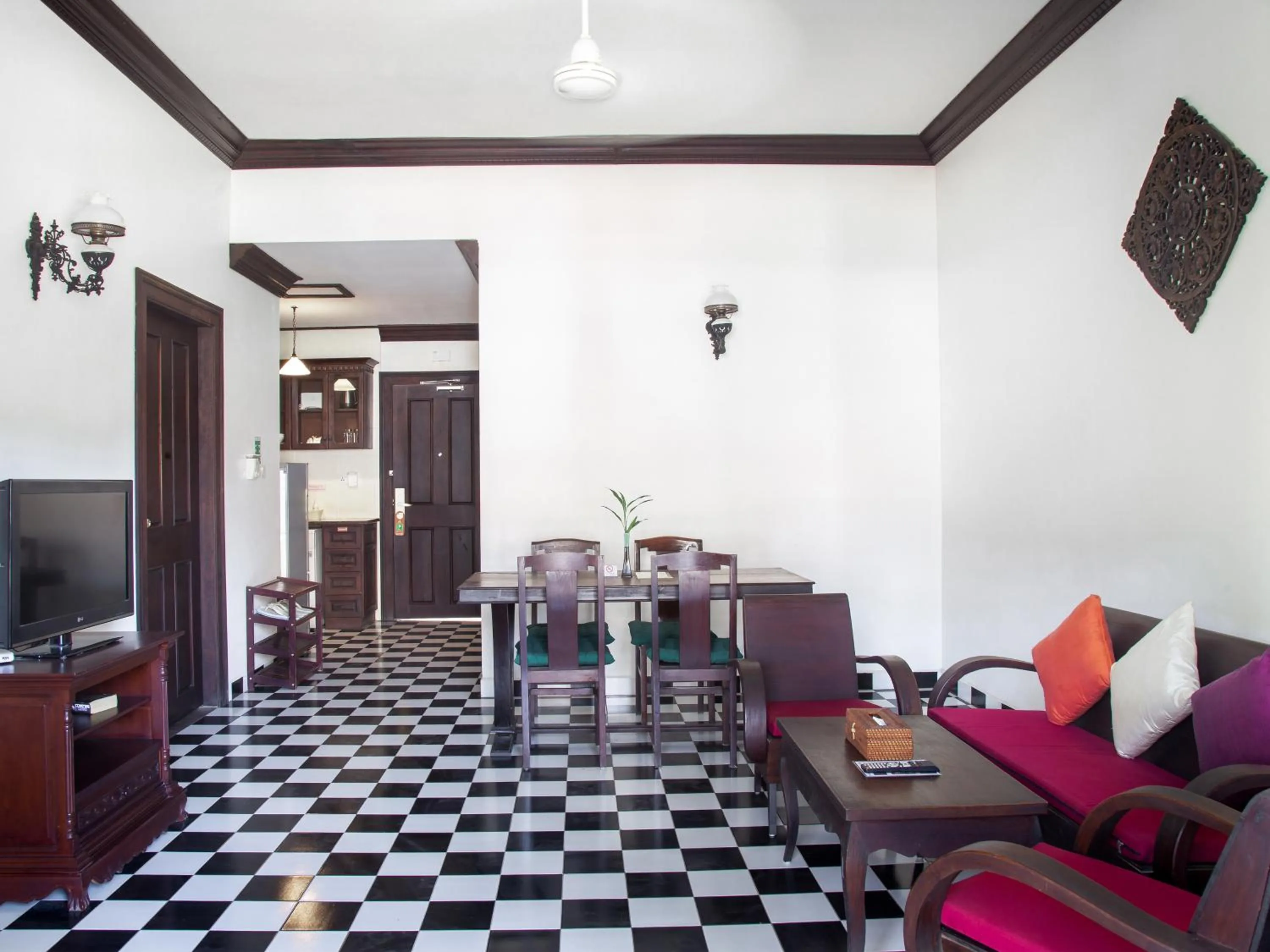 Living room in Chateau d'Angkor La Residence