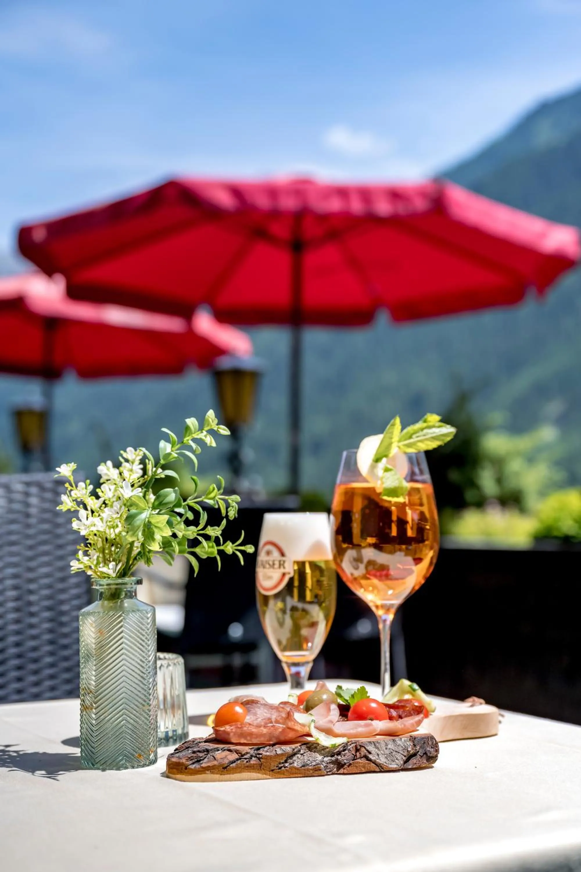 Balcony/Terrace in Pension Almrausch
