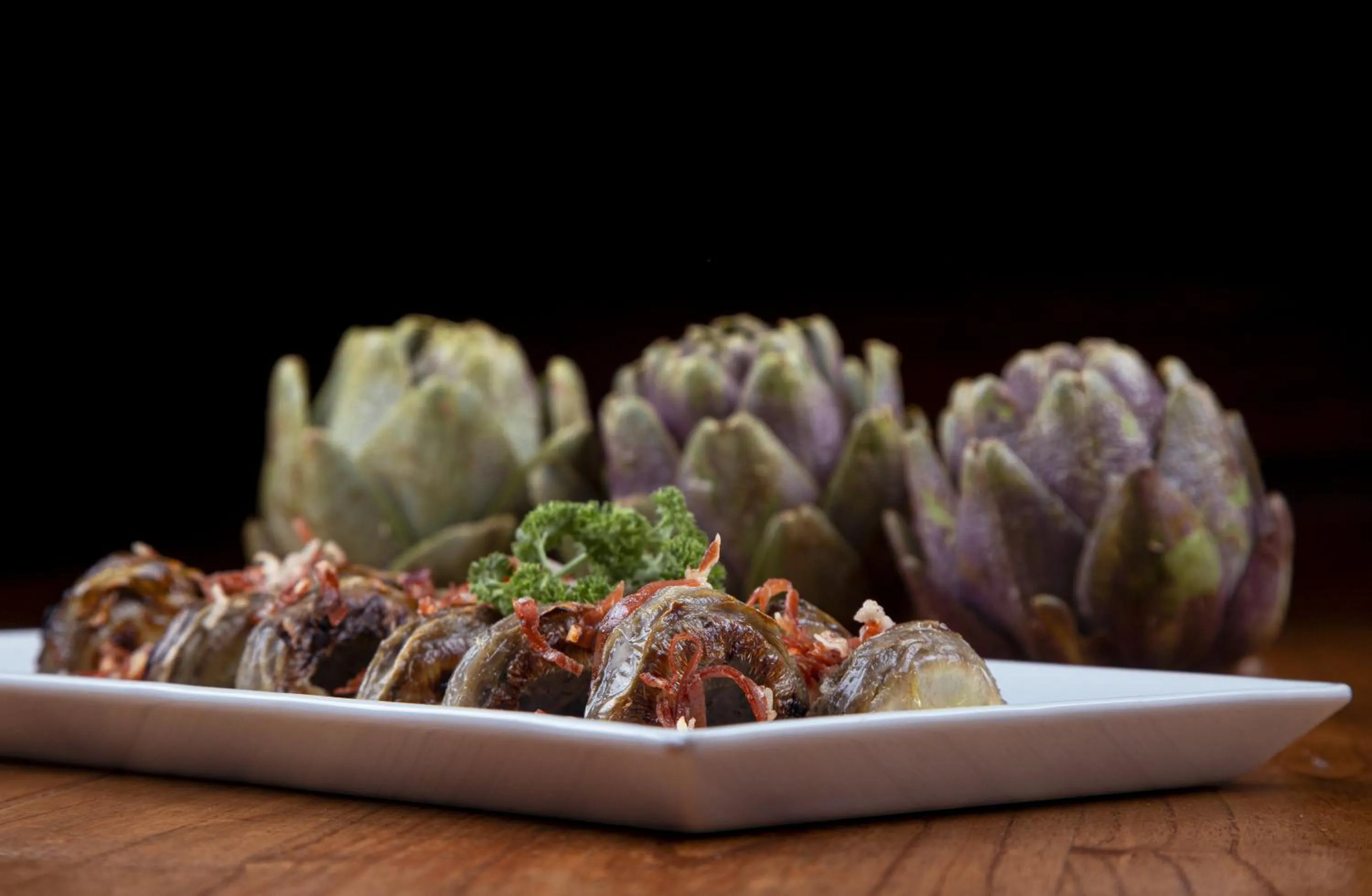 Food and drinks in Loft Osteria by Sagardi