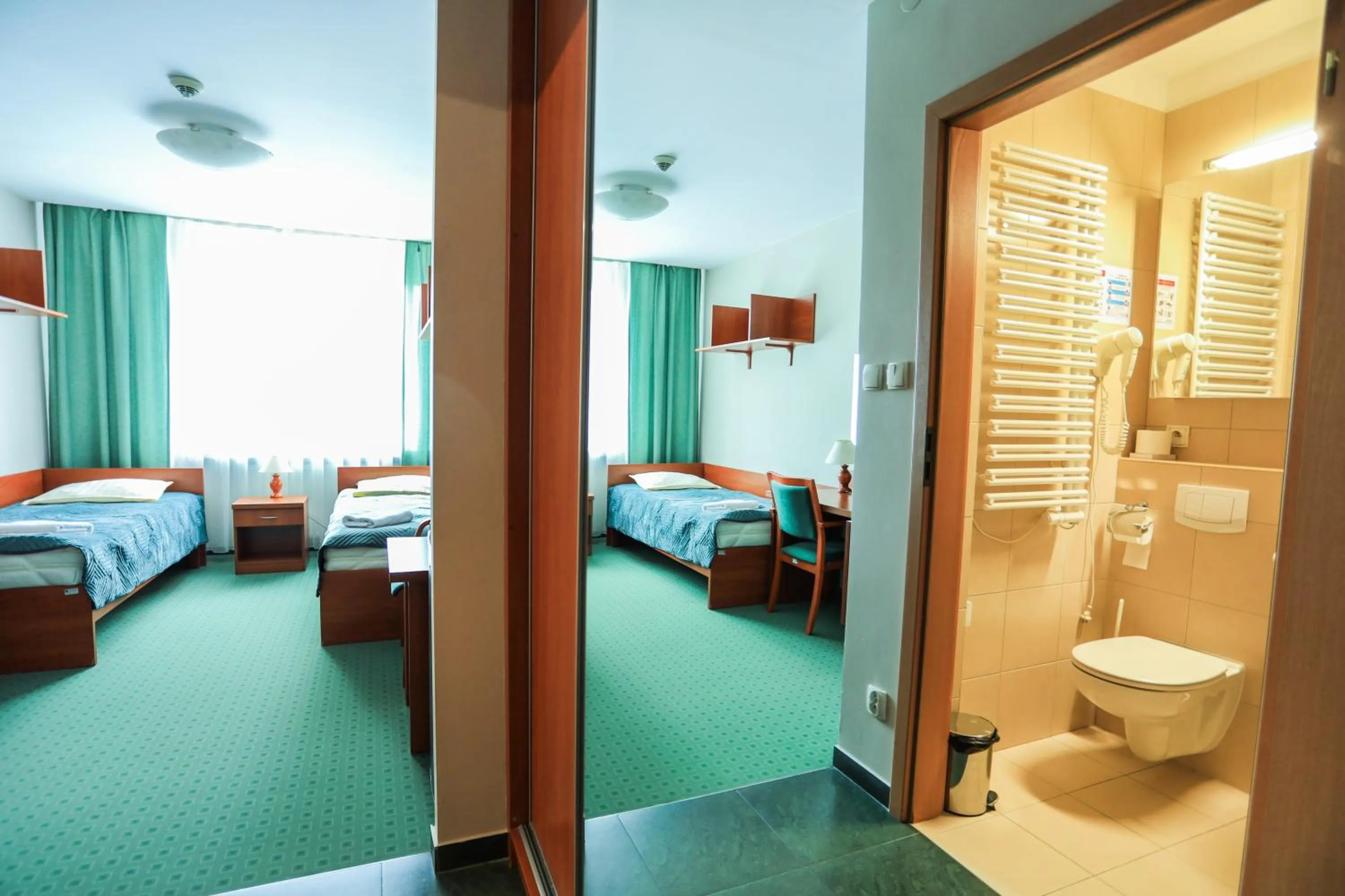 Bed in Hotel Krakowiak