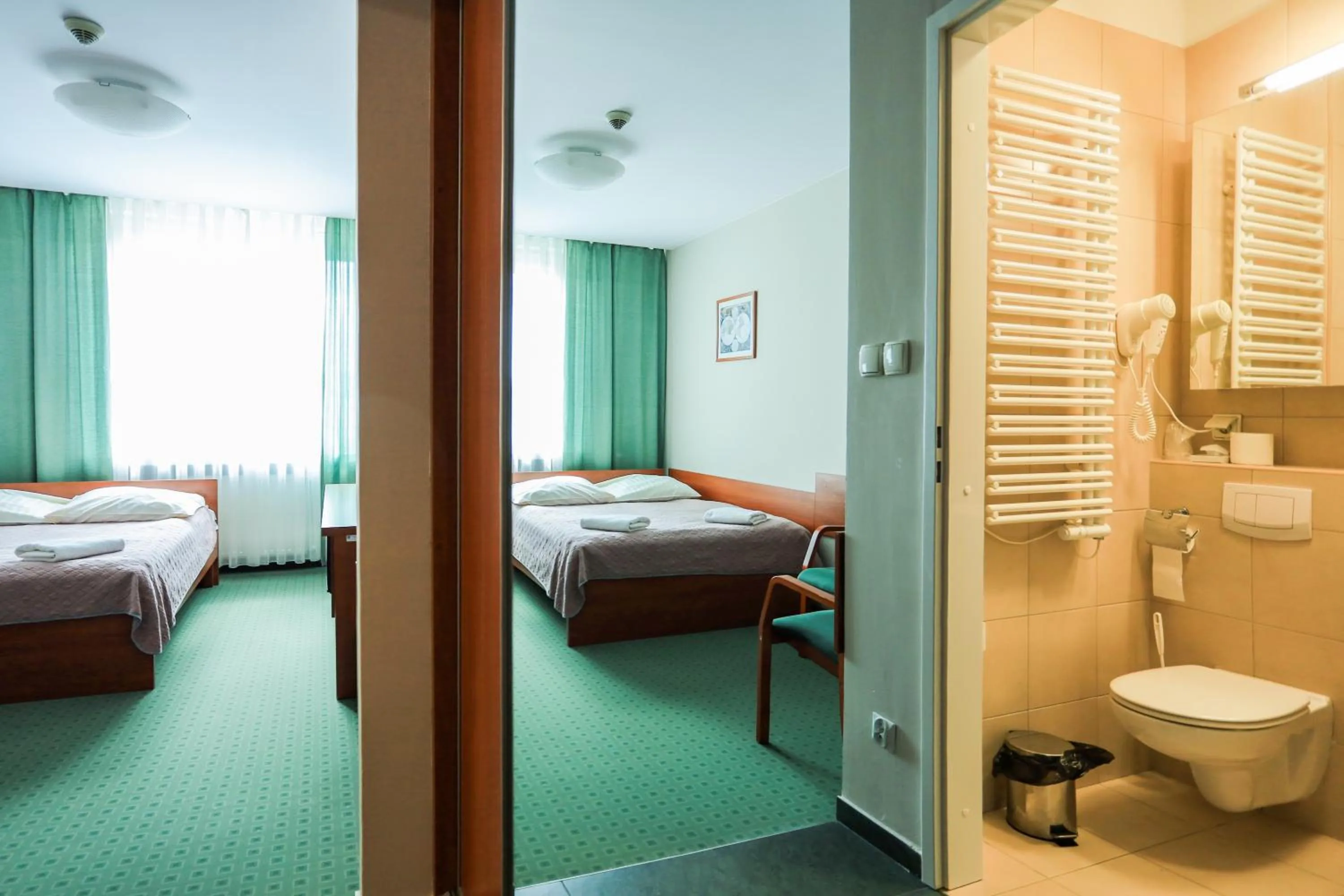 Bed in Hotel Krakowiak