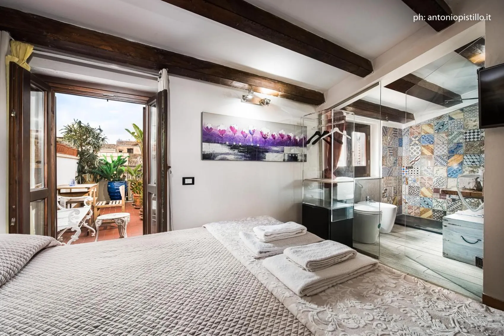 Bed in Porta di Castro Hotel & SPA