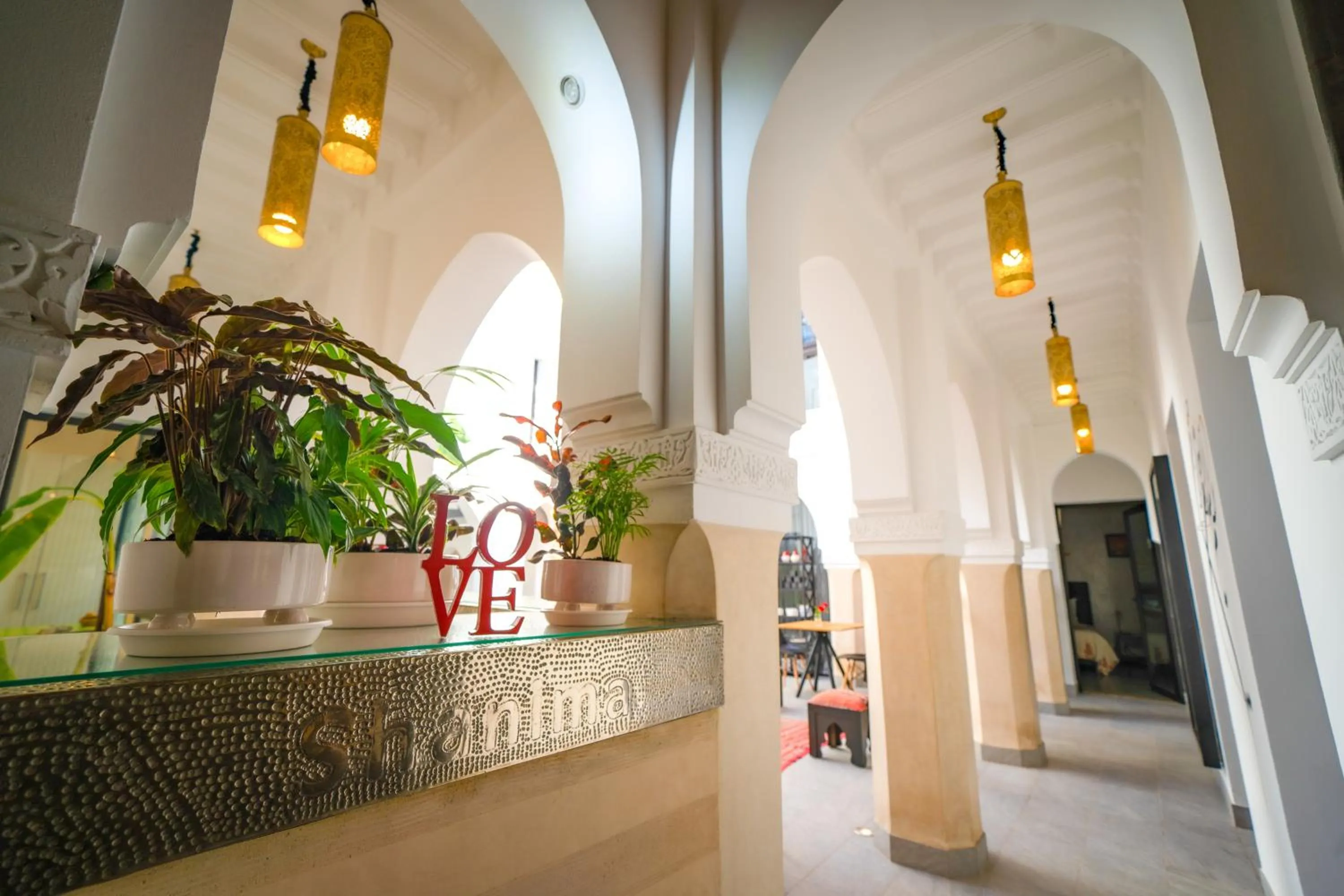 Lobby or reception in Riad Shanima SPA Marrakech