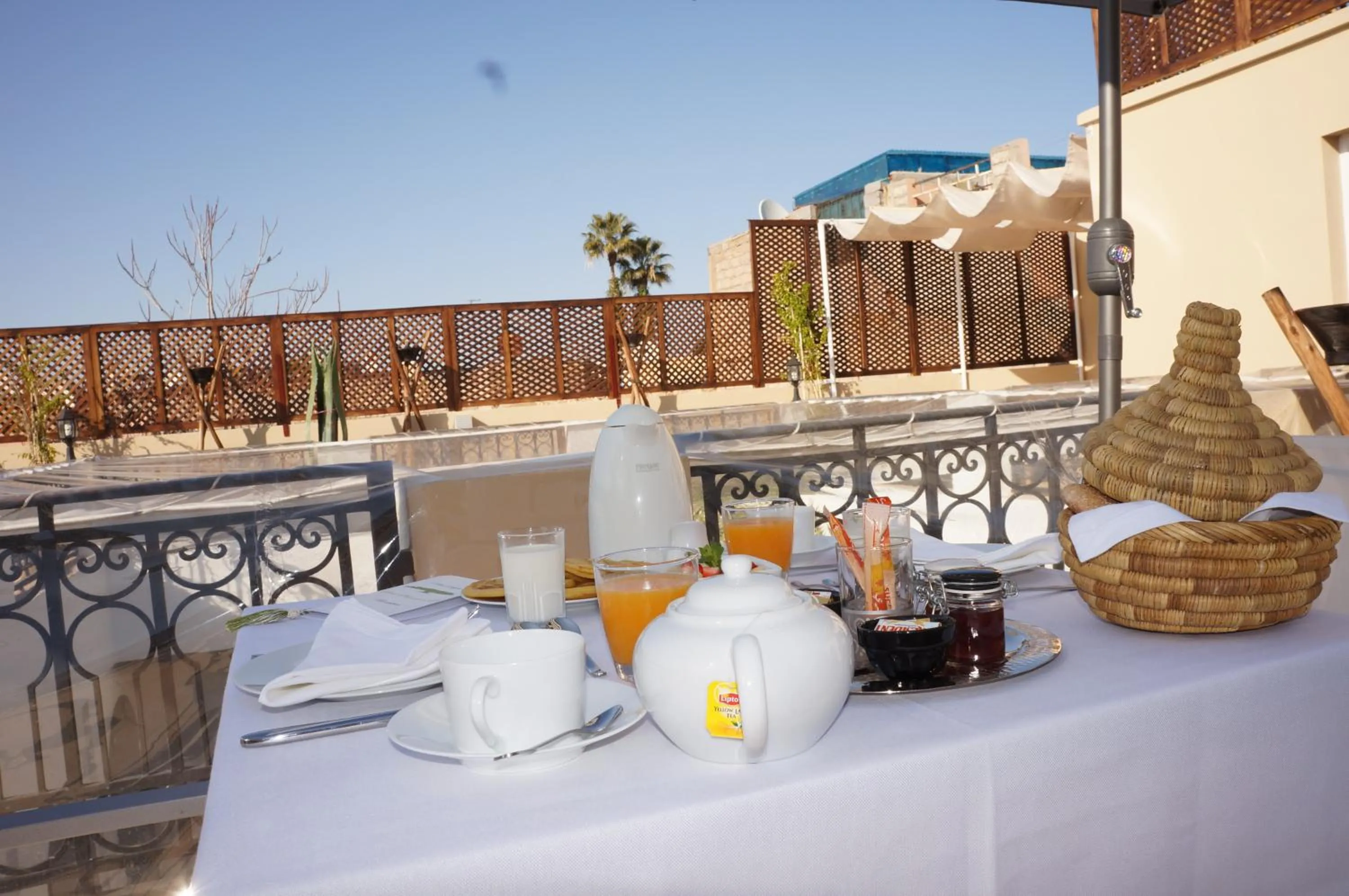 Balcony/Terrace in Riad Shanima SPA Marrakech