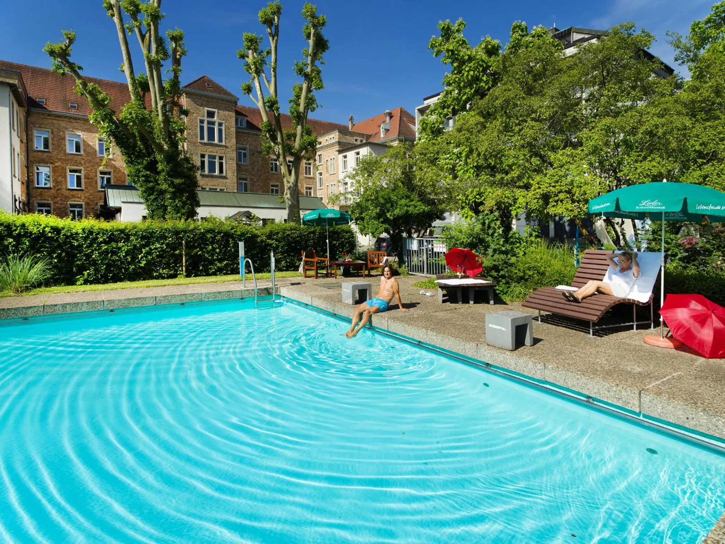 Swimming pool in Bildungshaus St. Bernhard - Wohnen und Tagen