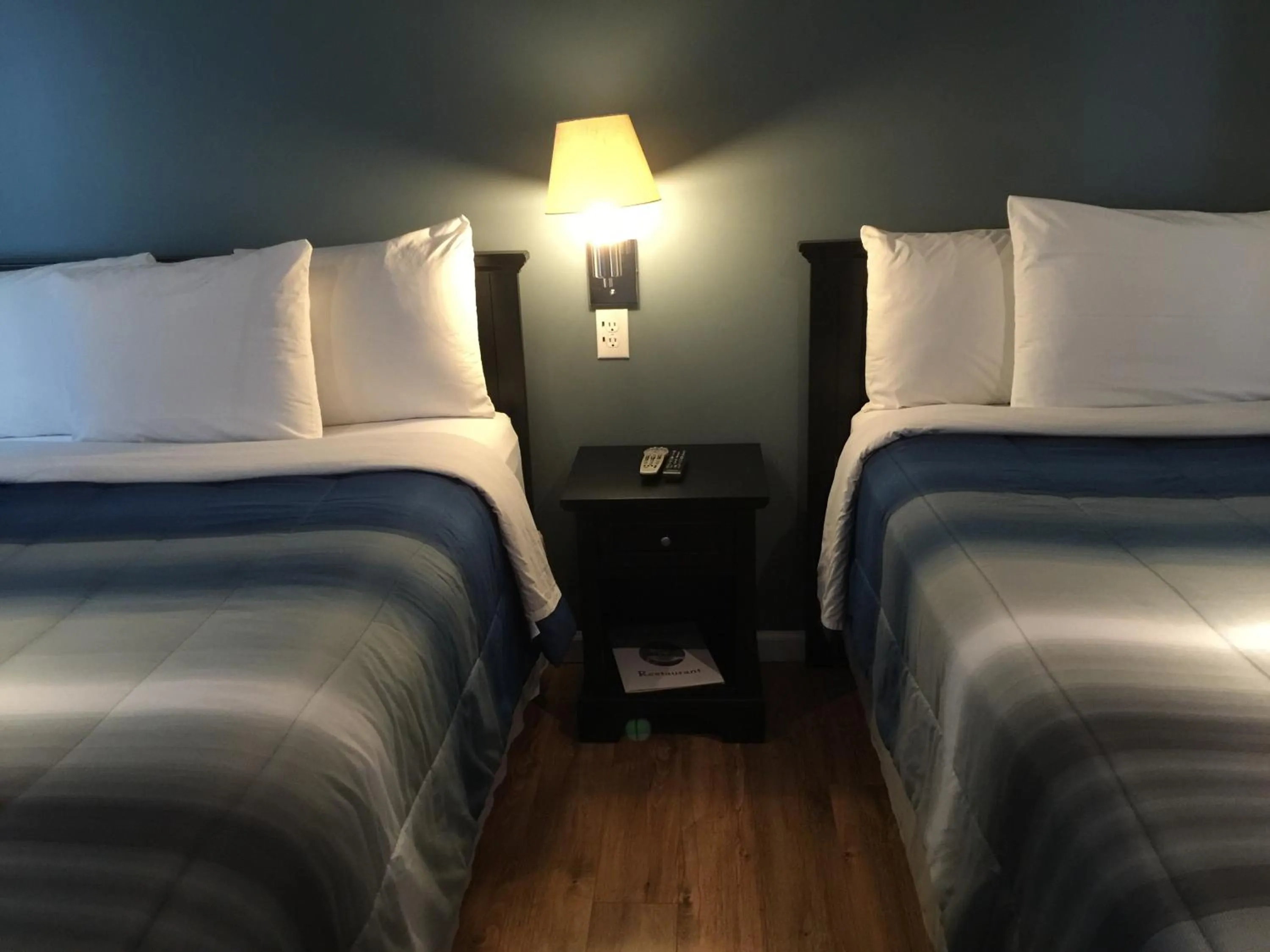Bed in Jones Beach Hotel