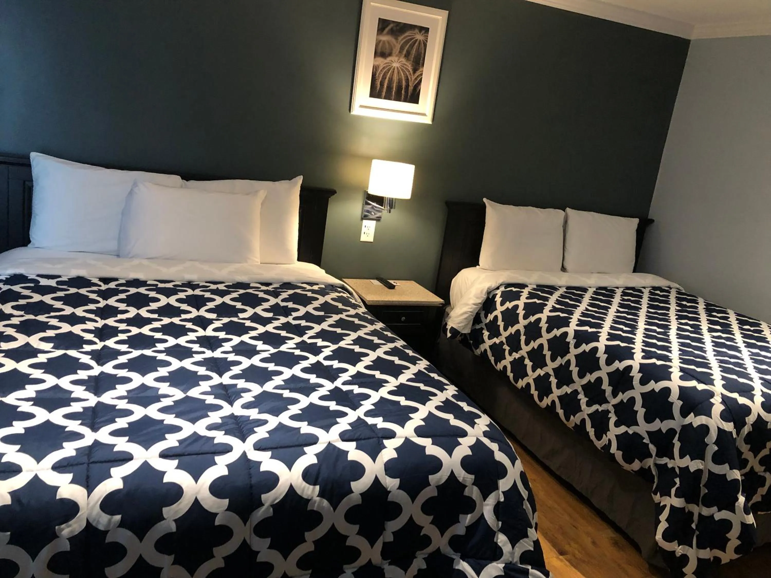 Bed in Jones Beach Hotel