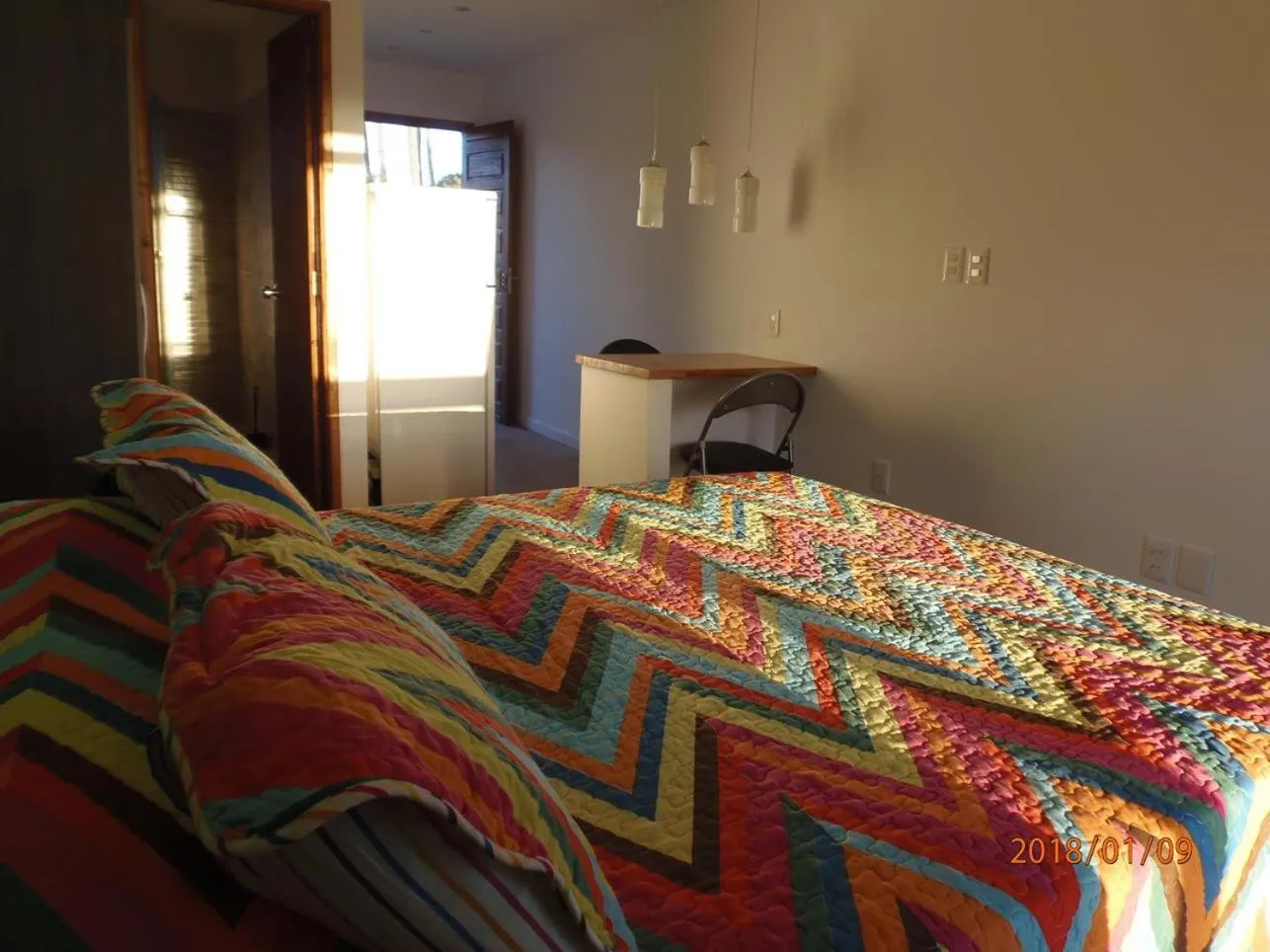 Bed in Hotel El Refugio nudista naturista opcional