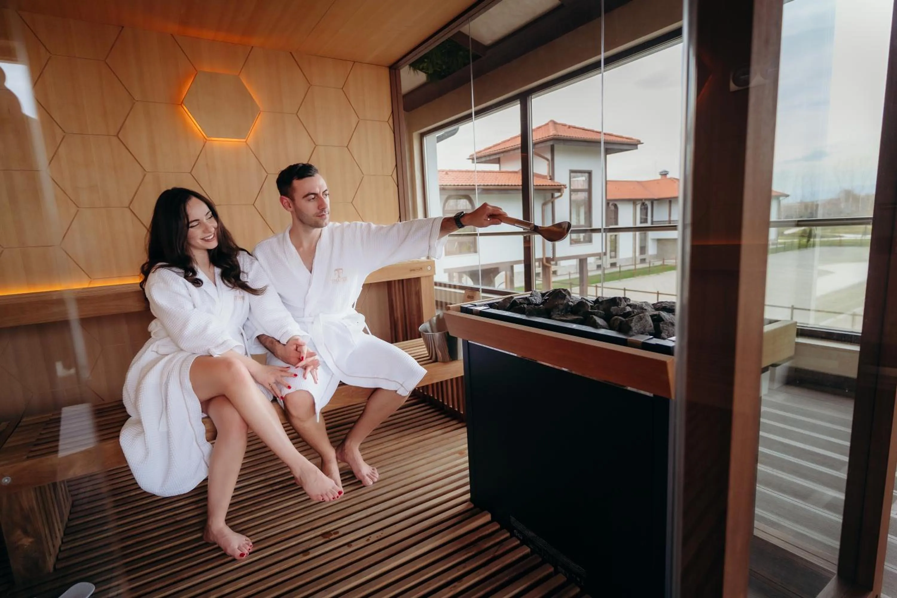 Sauna in Boutique Complex Trakiets