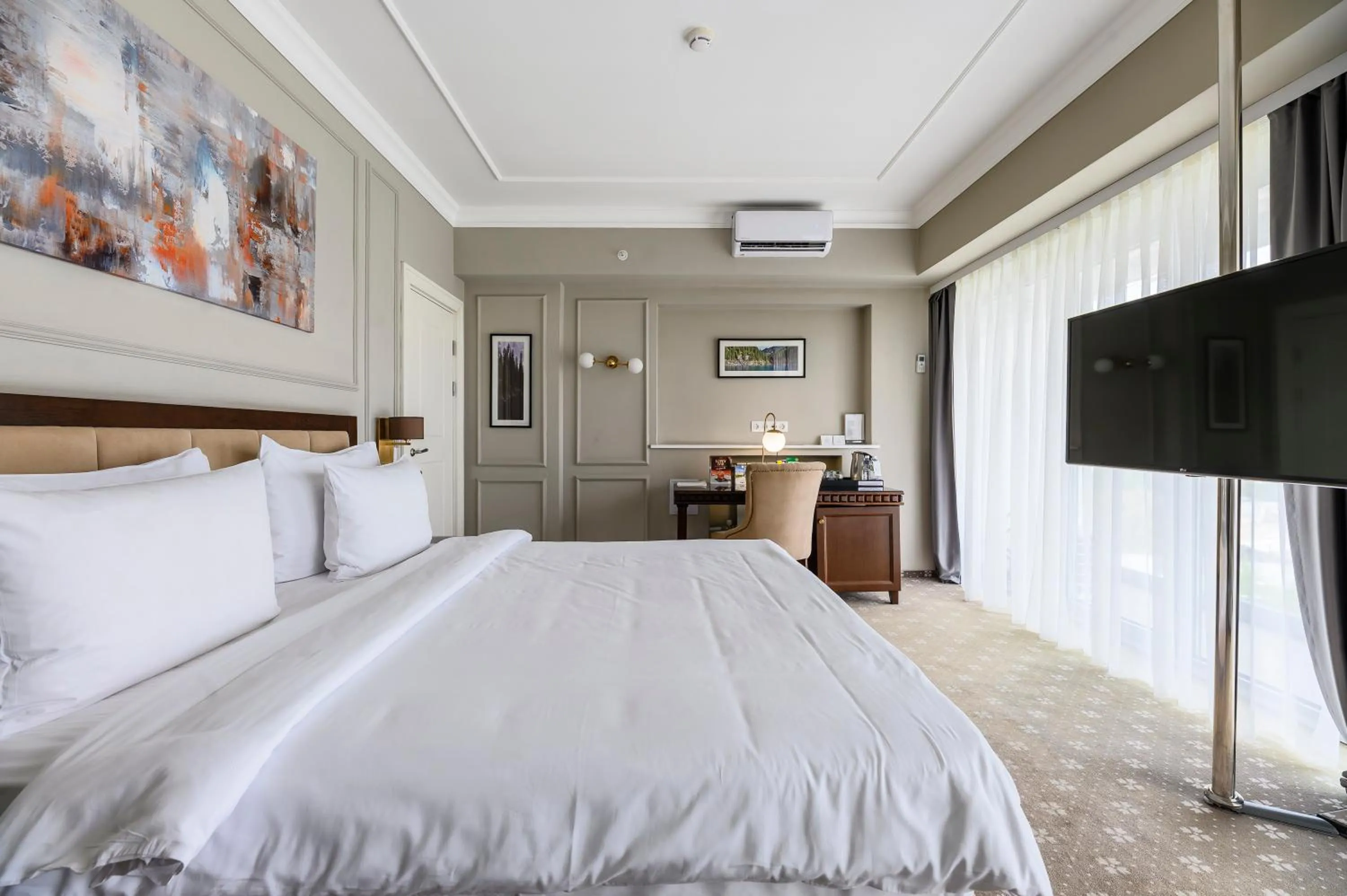 Photo of the whole room, Bed in Almaty Hotel