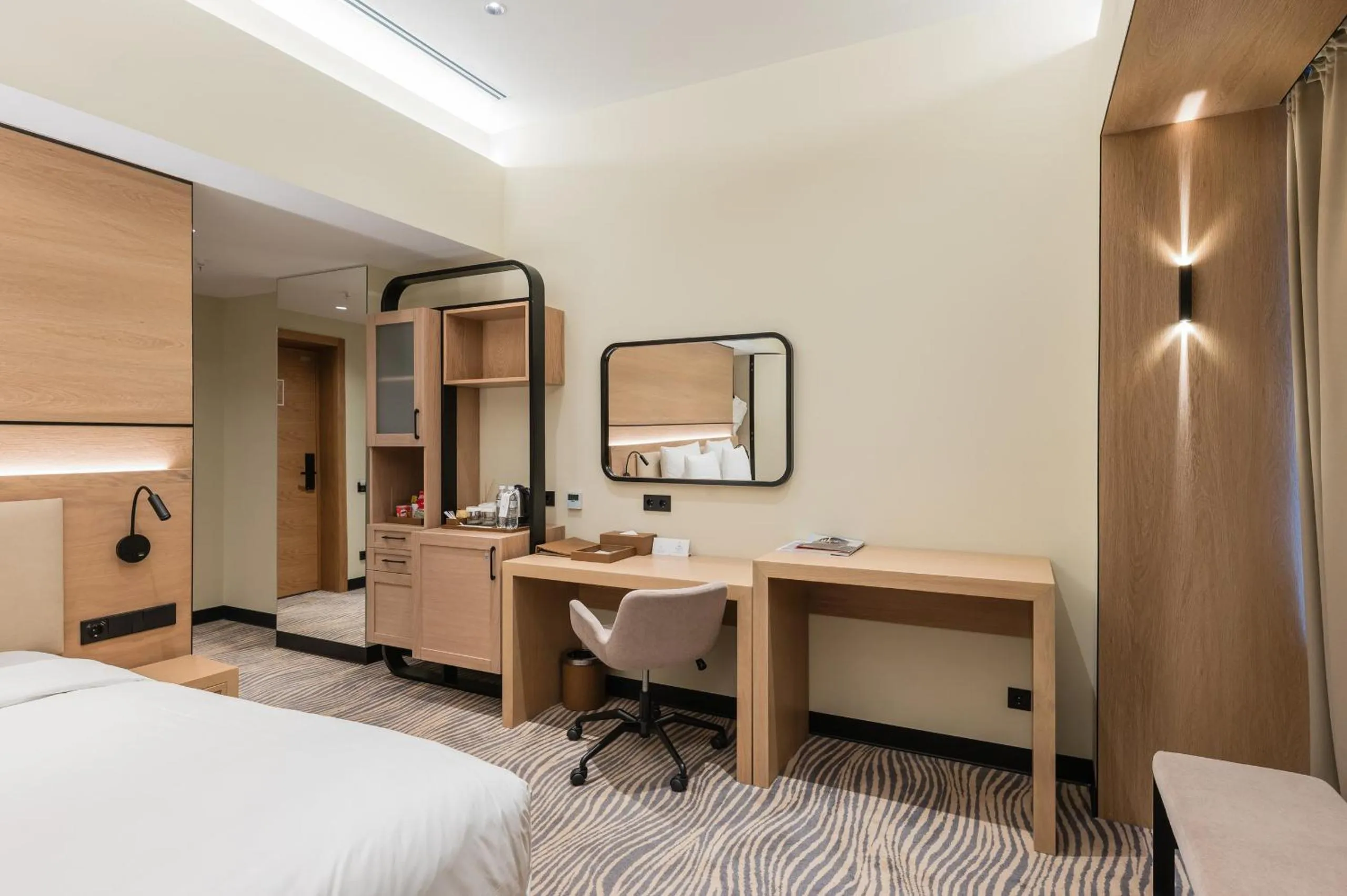 Photo of the whole room, Bed in Almaty Hotel