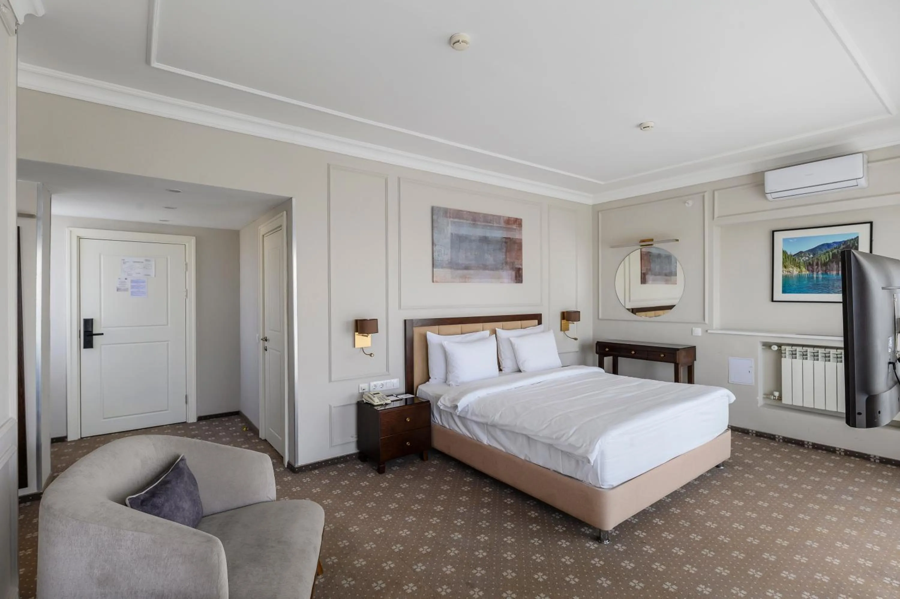 Photo of the whole room, Bed in Almaty Hotel